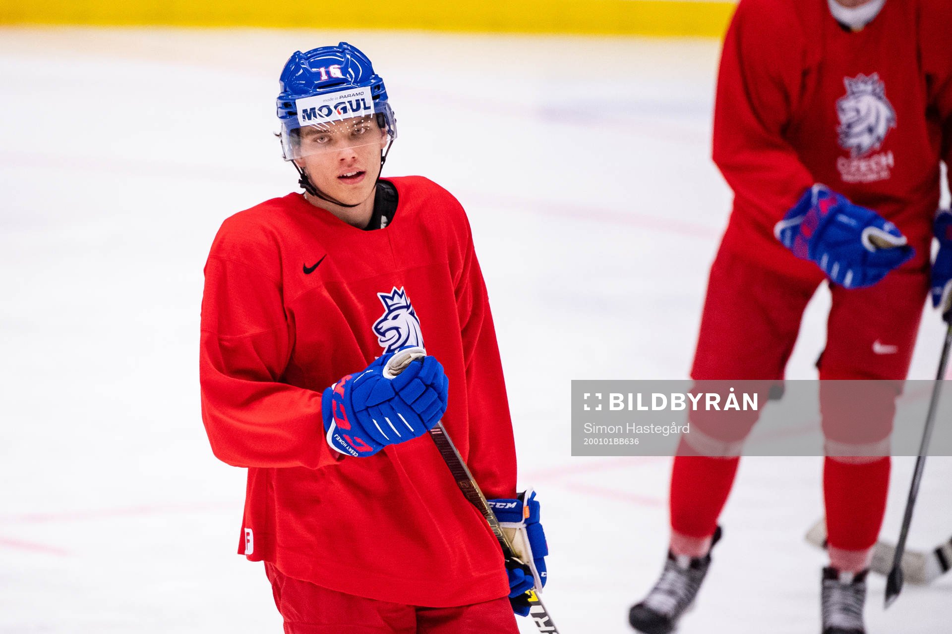 Otakar Sik of team Czech Republic at a practice session