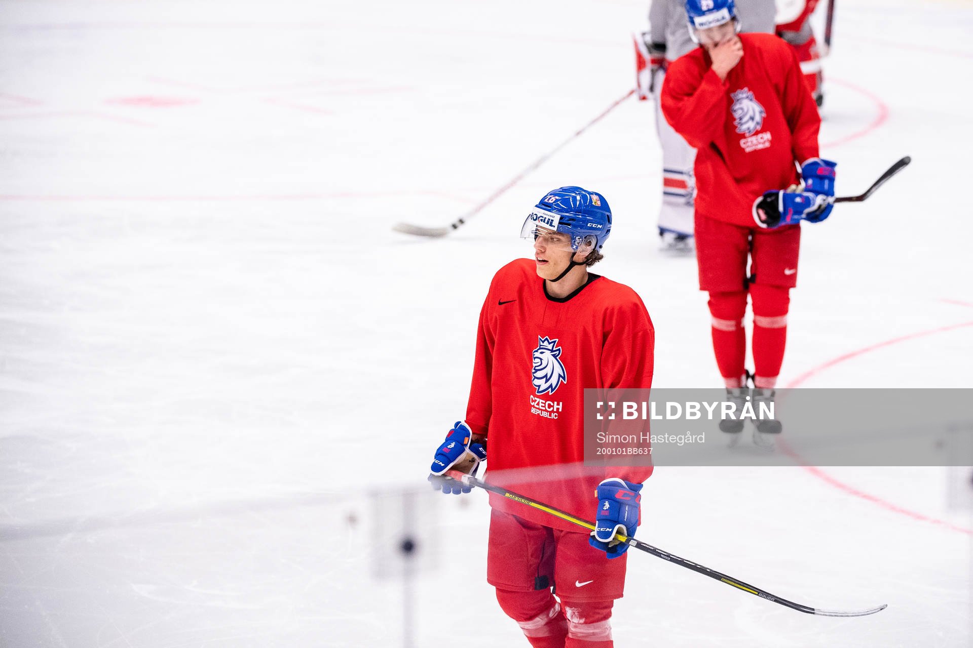 Otakar Sik of team Czech Republic at a practice session