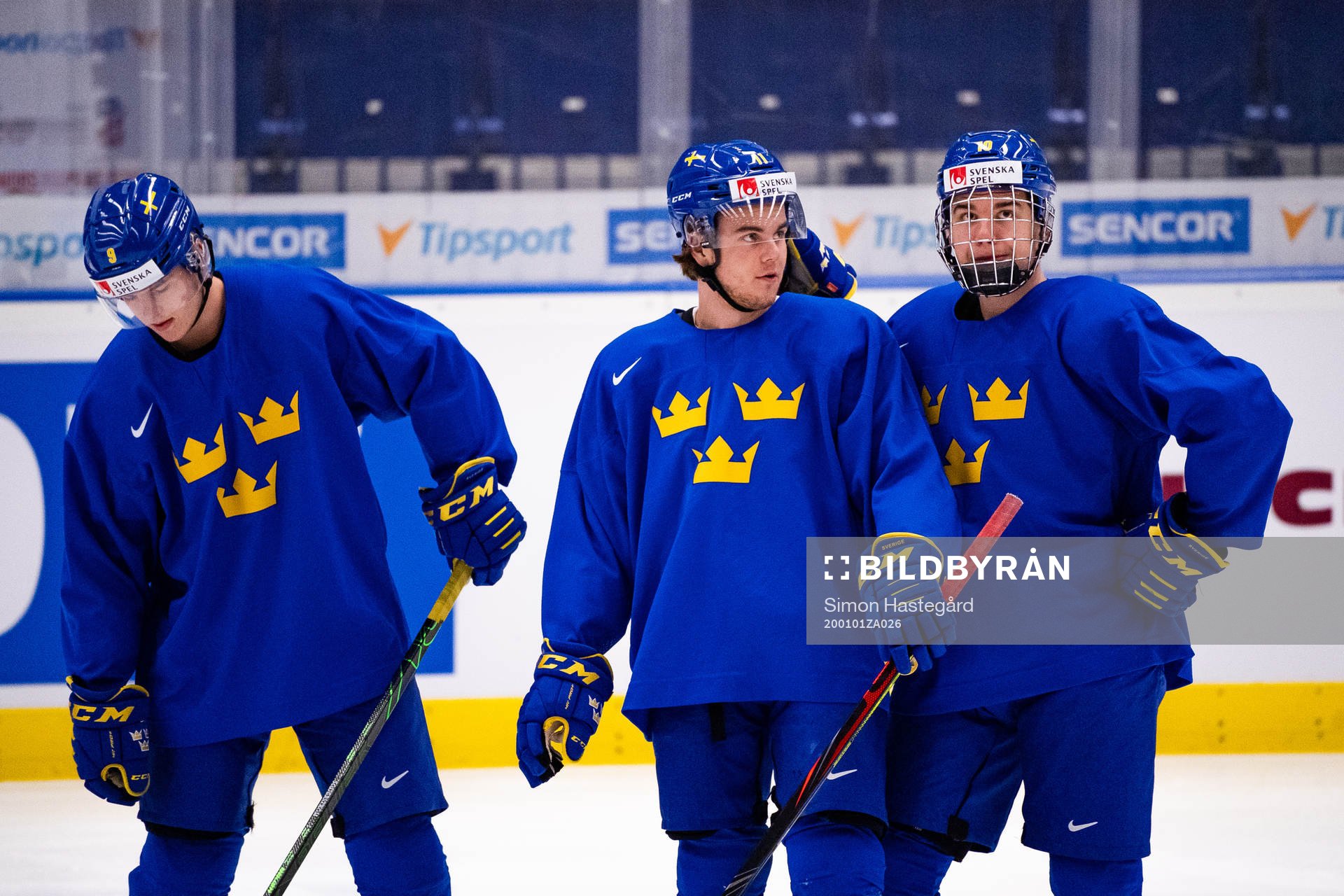 Victor Söderström , Samuel Fagemo and Alexander Holtz of