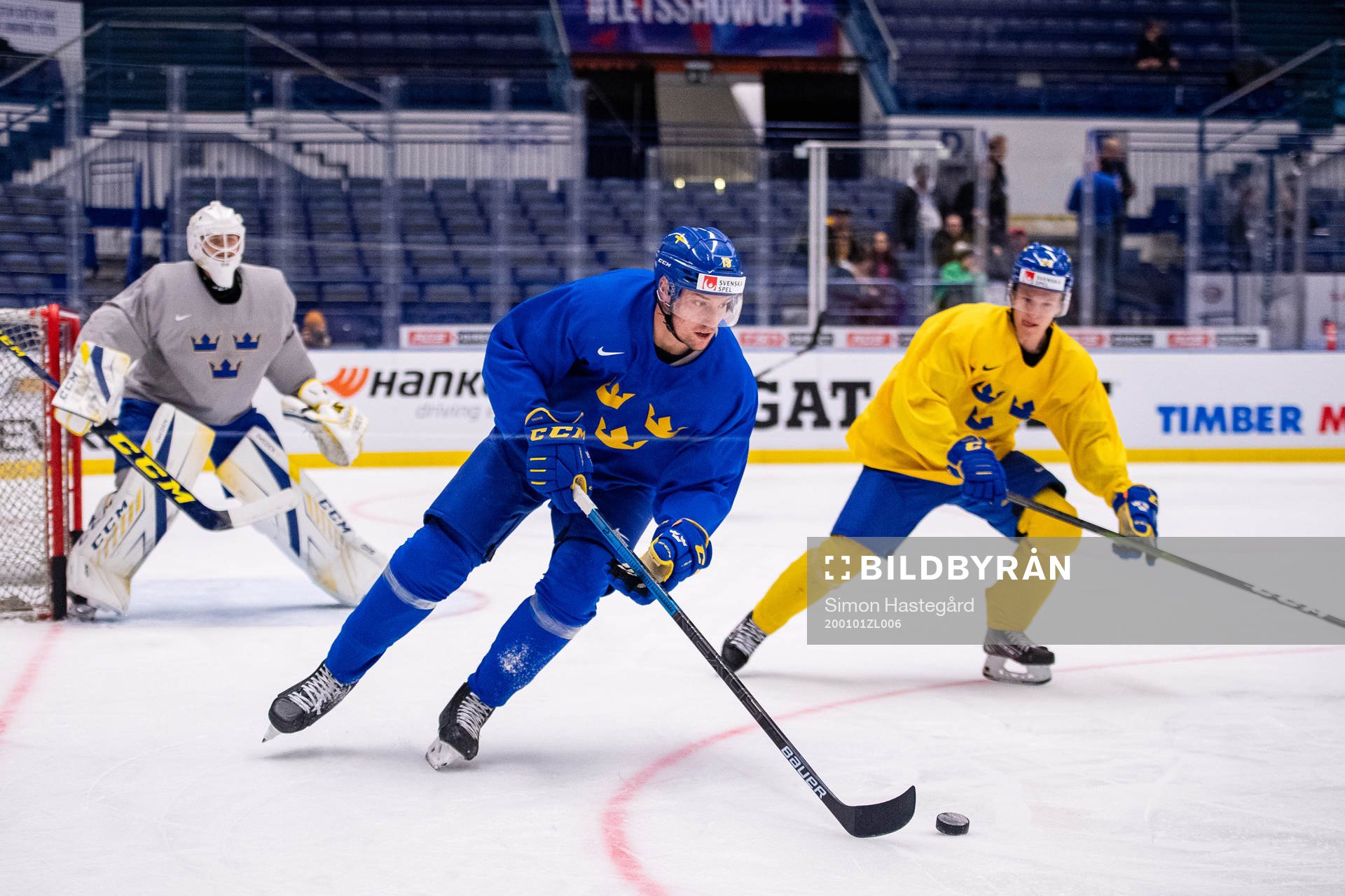 David Gustafsson of team Sweden at a practice session