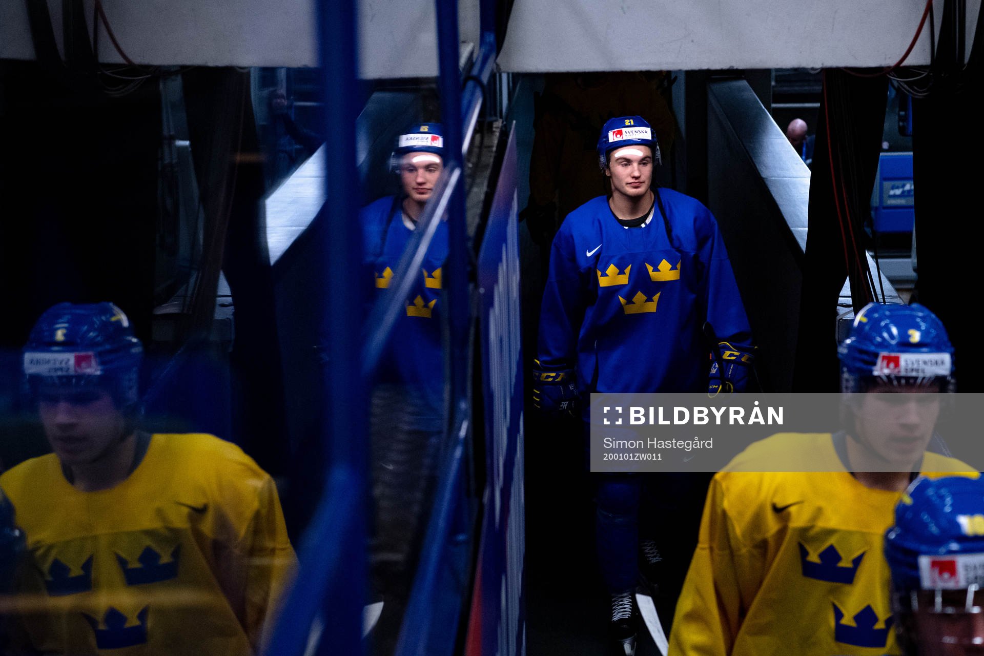 Nils Höglander of team Sweden at a practice session