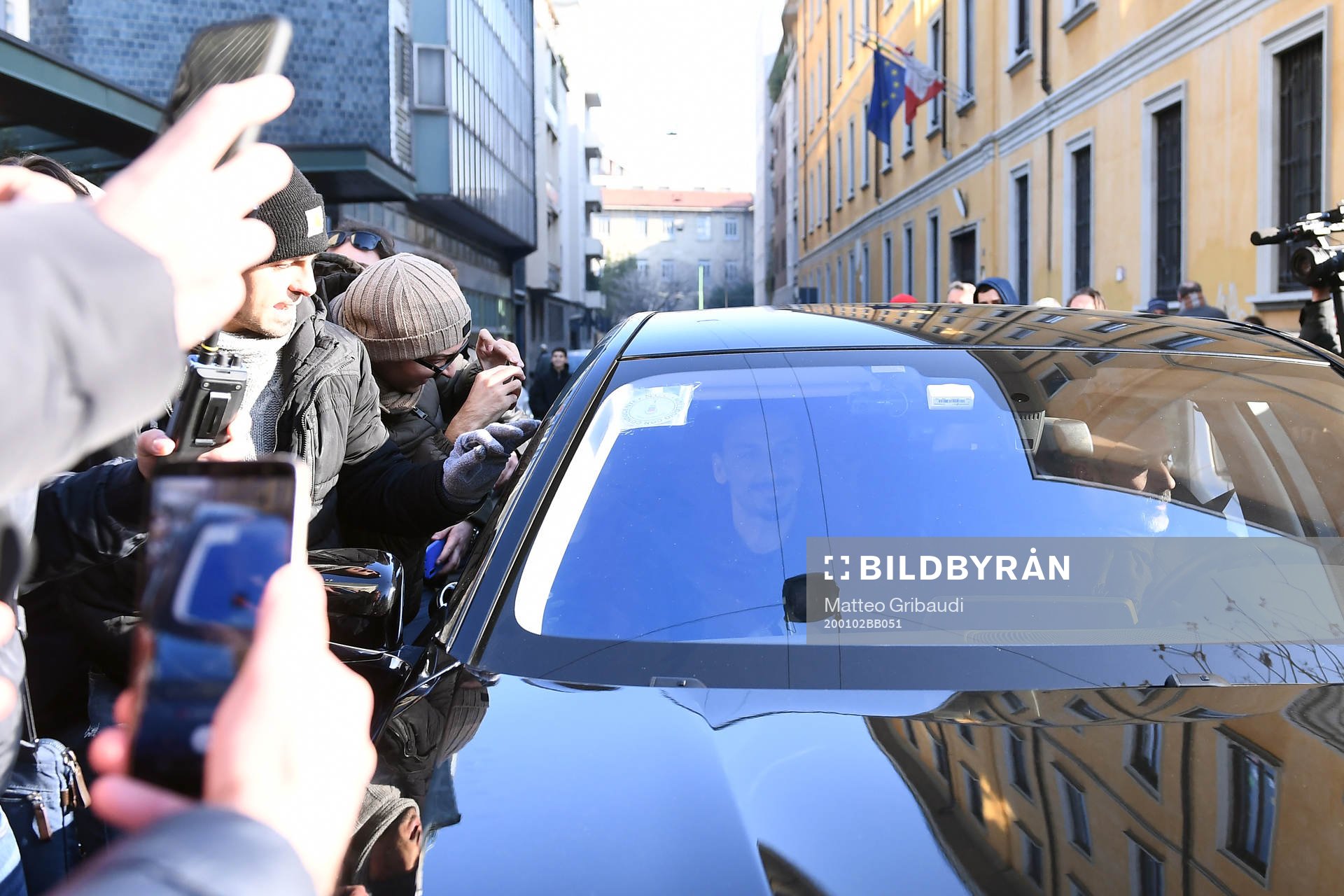 Swedish soccer player Zlatan Ibrahimovic arrives at the La