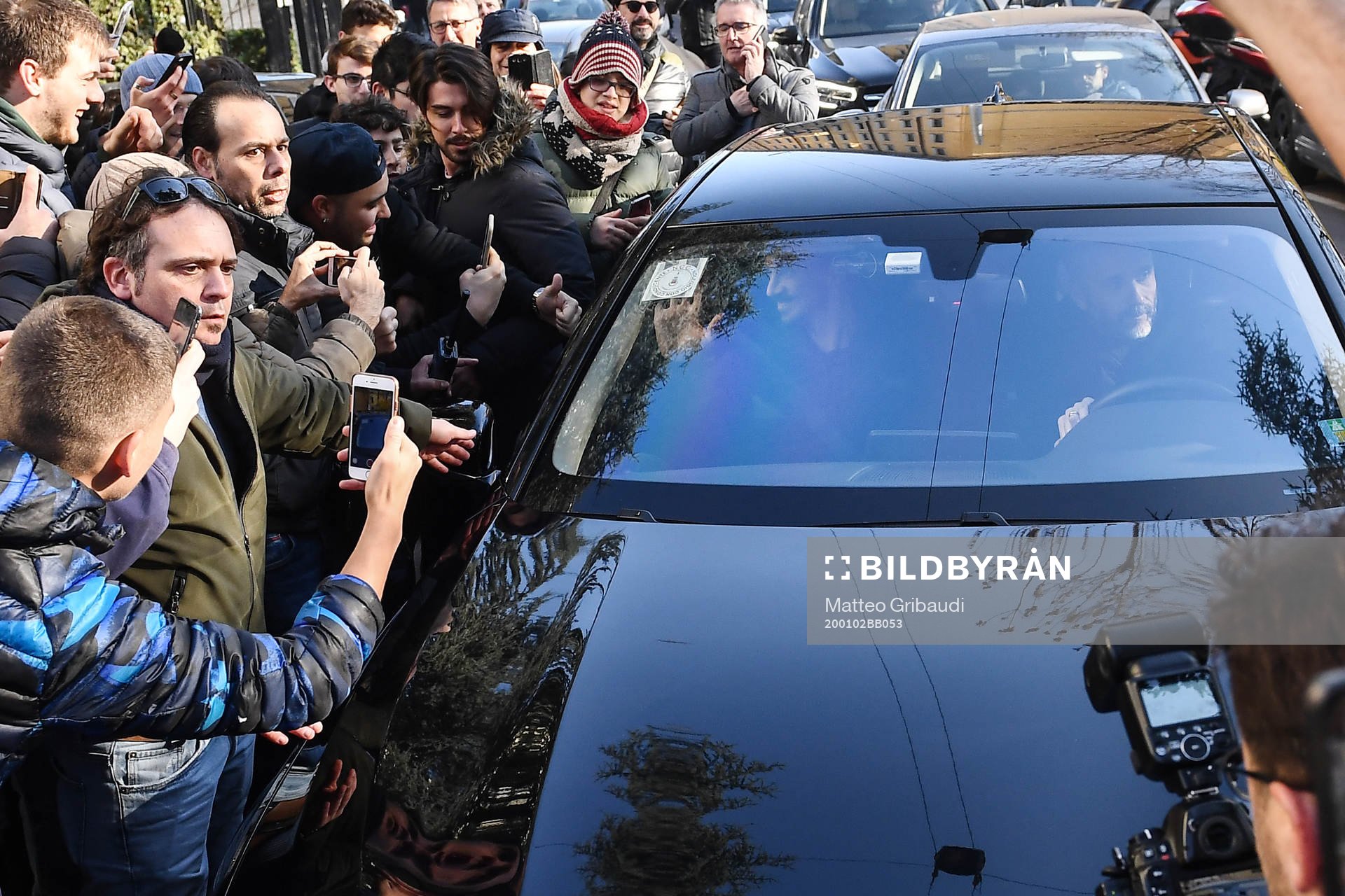 Swedish soccer player Zlatan Ibrahimovic arrives at the La