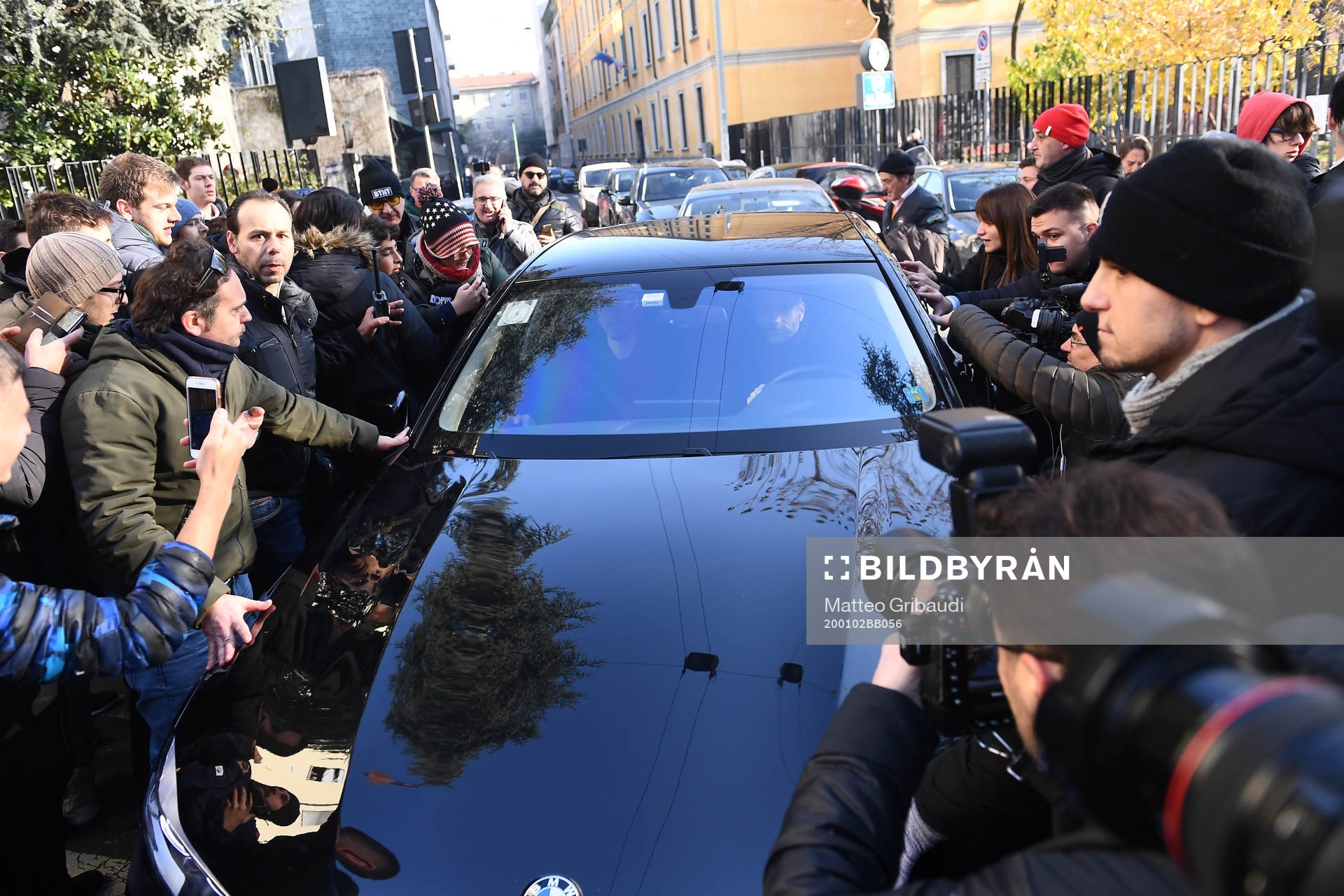 Swedish soccer player Zlatan Ibrahimovic arrives at the La
