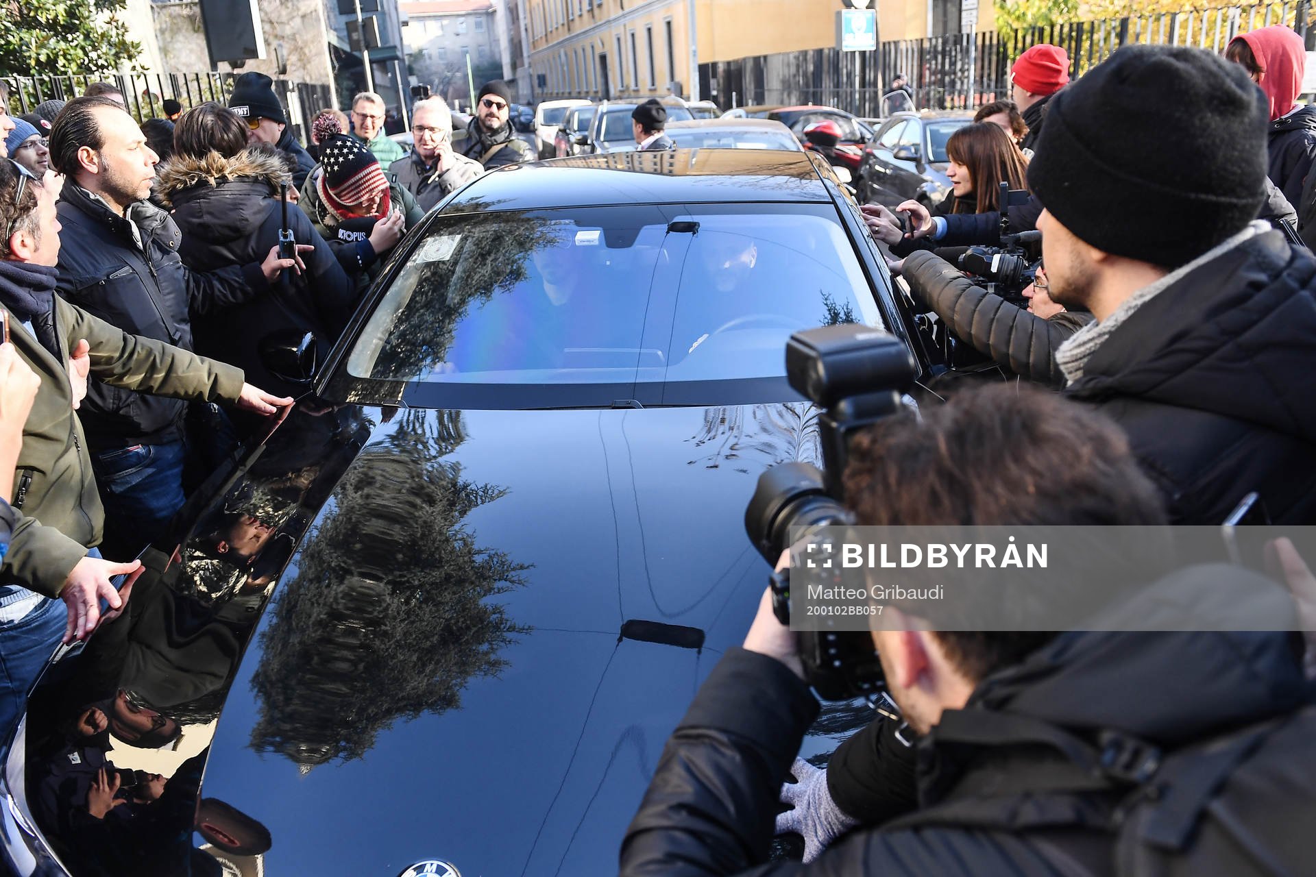 Swedish soccer player Zlatan Ibrahimovic arrives at the La