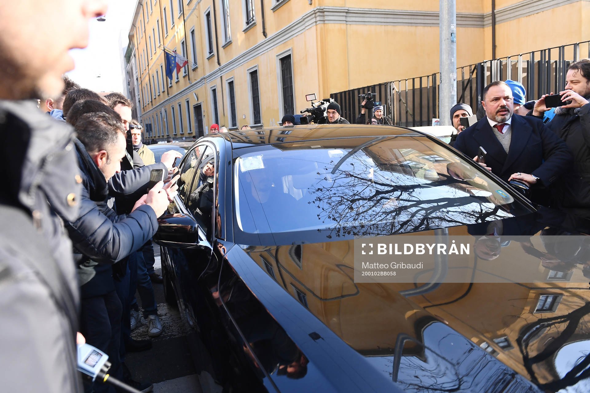 Swedish soccer player Zlatan Ibrahimovic arrives at the La