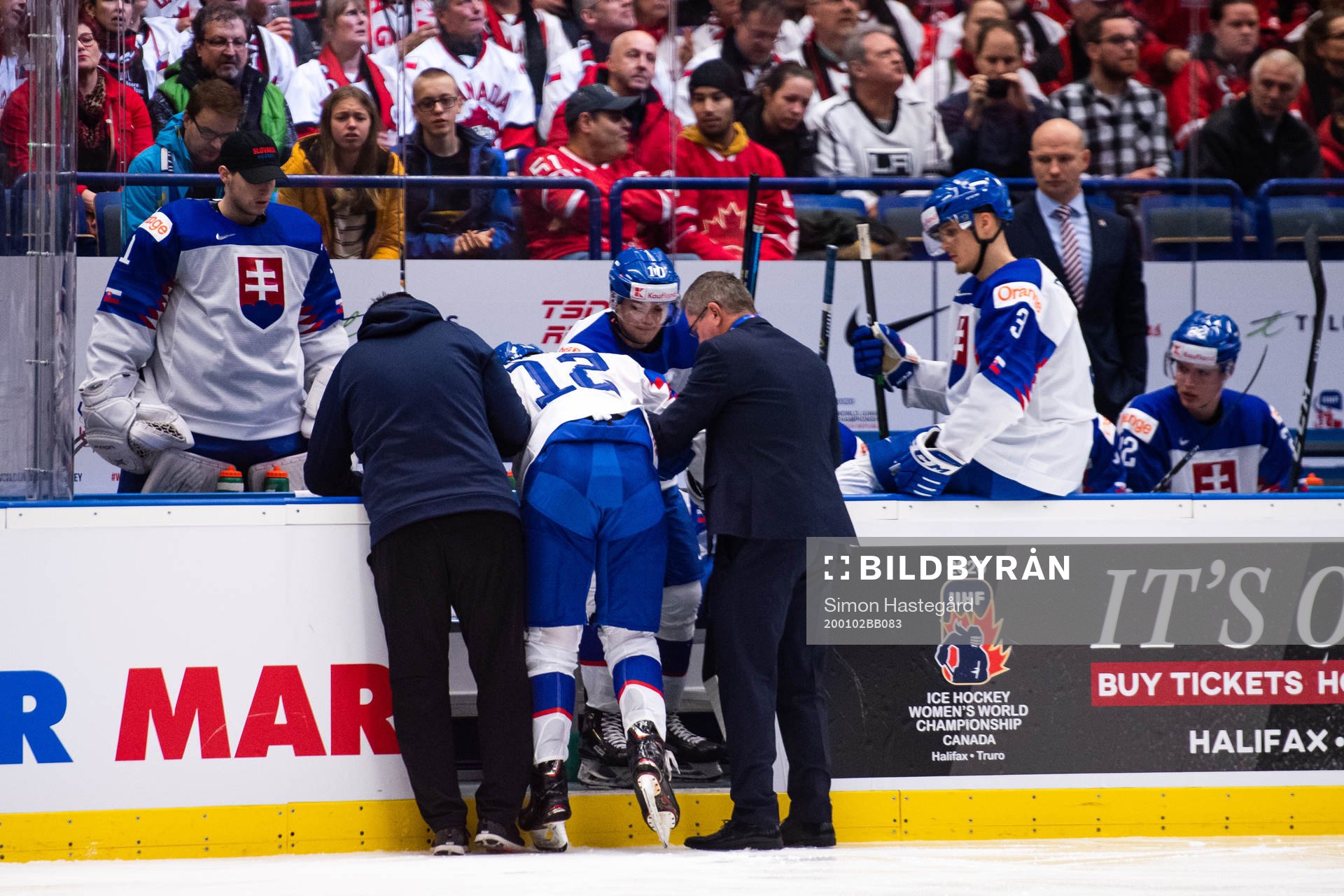 Kristian Kovacik of Slovakia in pain