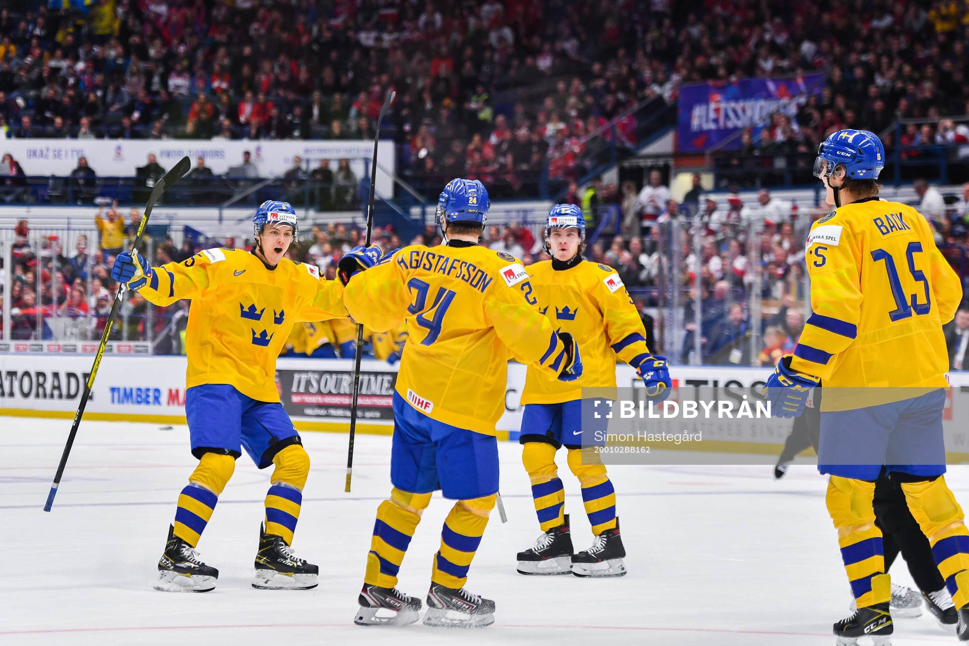 Philip Broberg, Hugo Gustafsson, Tobias Björnfot and Oskar