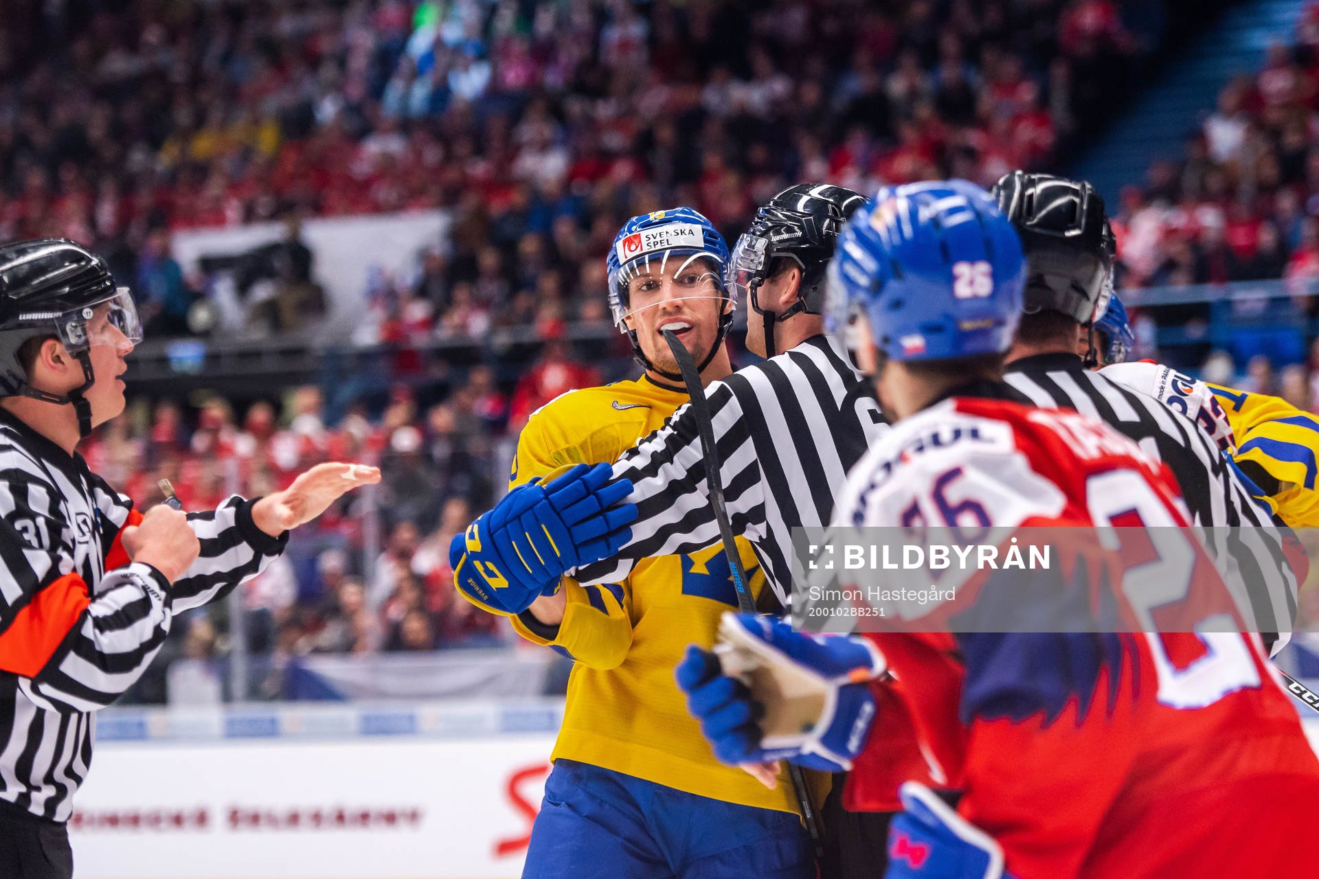 David Gustafsson of Sweden in a fight