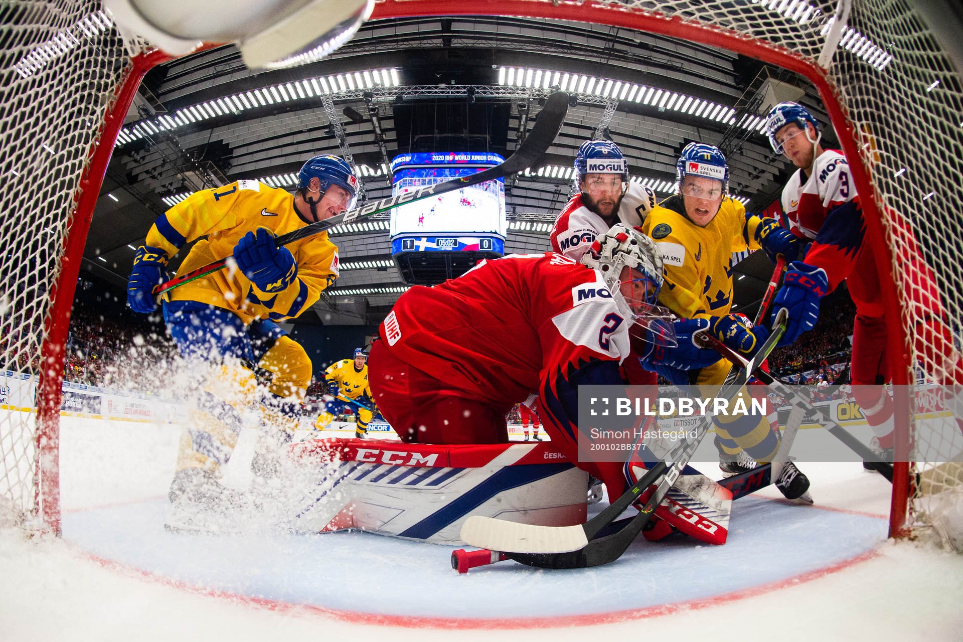 Nils Höglander and Samuel Fagemo of Sweden against
