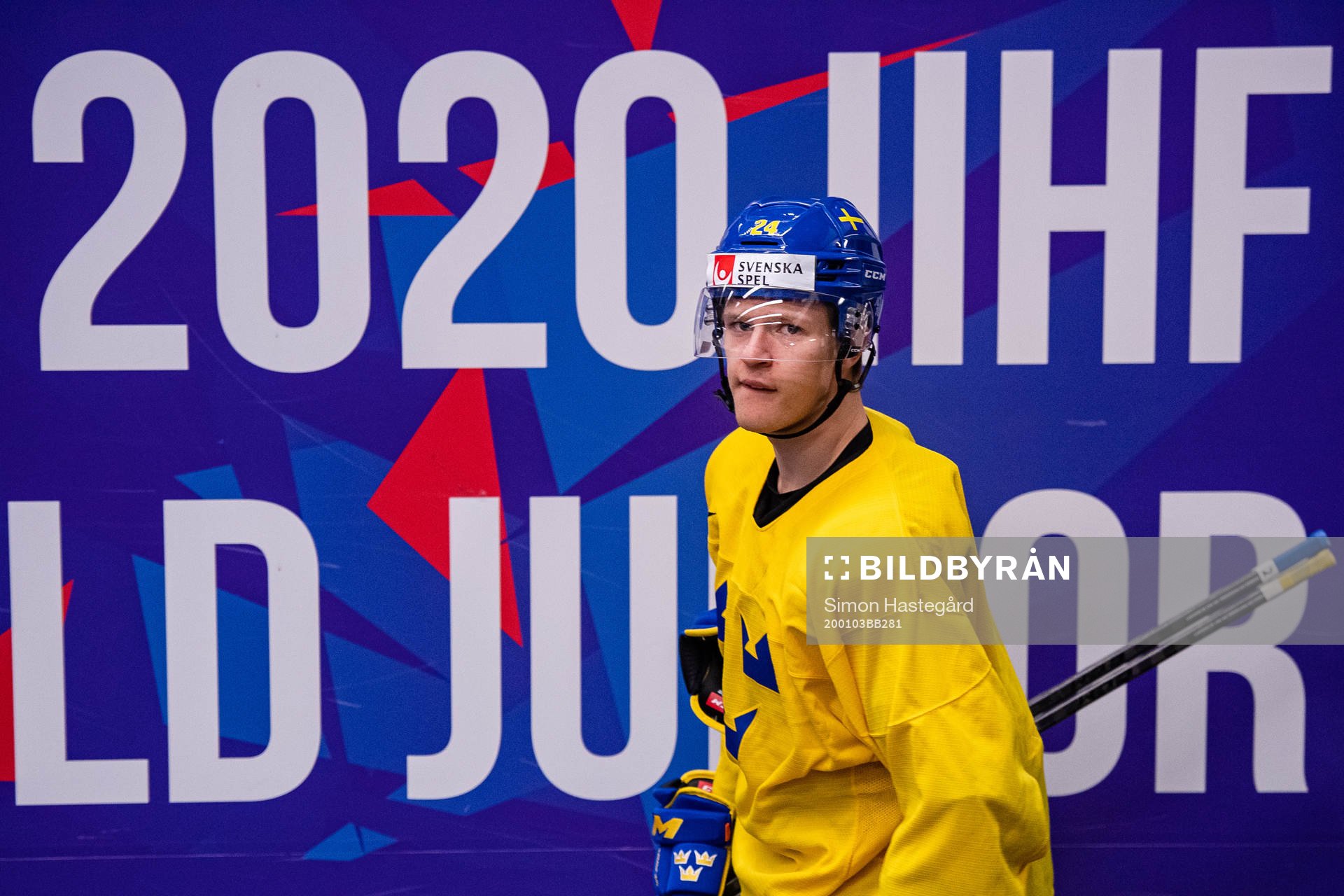 Hugo Gustafsson of Sweden at a practice session
