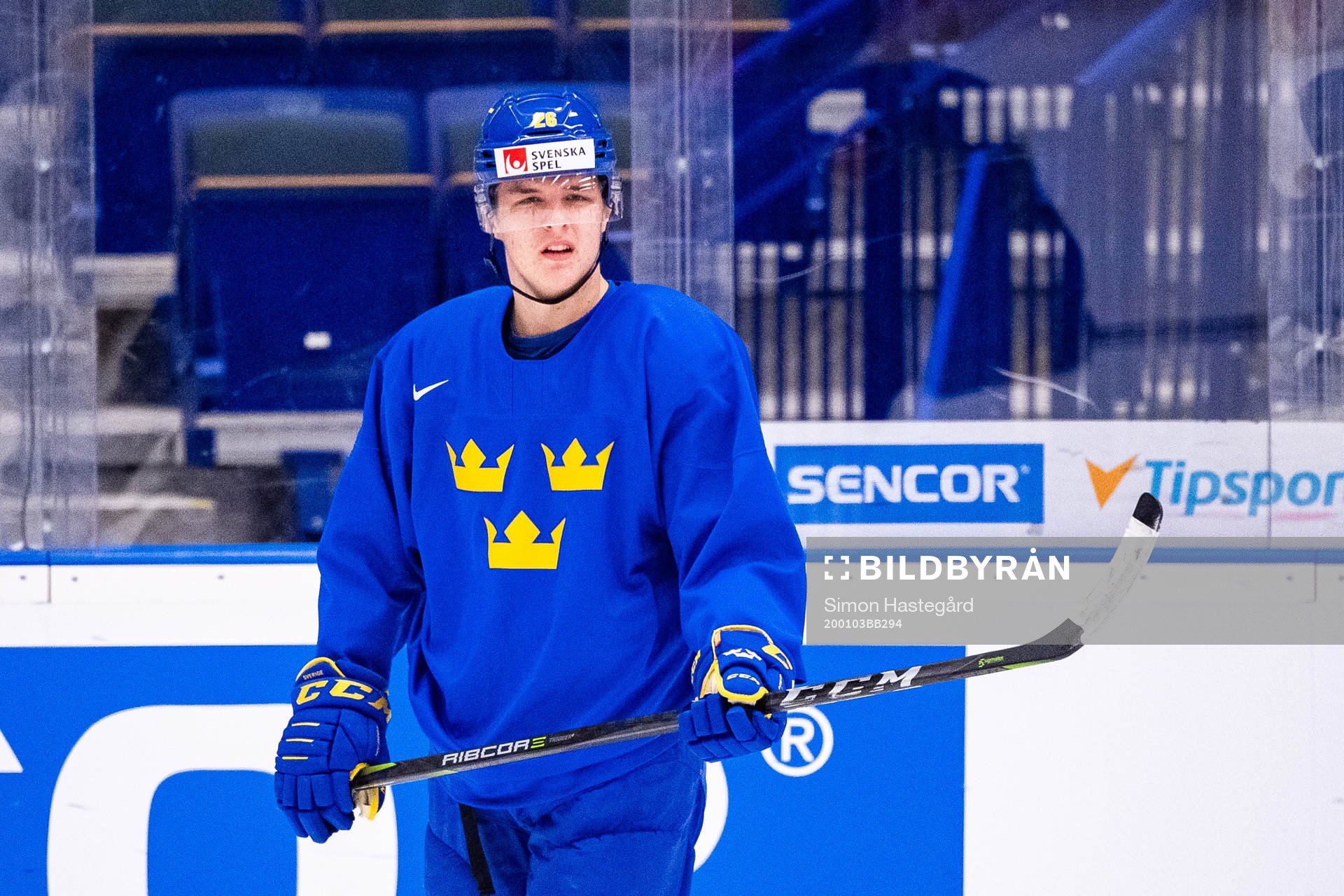 Jonatan Berggren of Sweden at a practice session