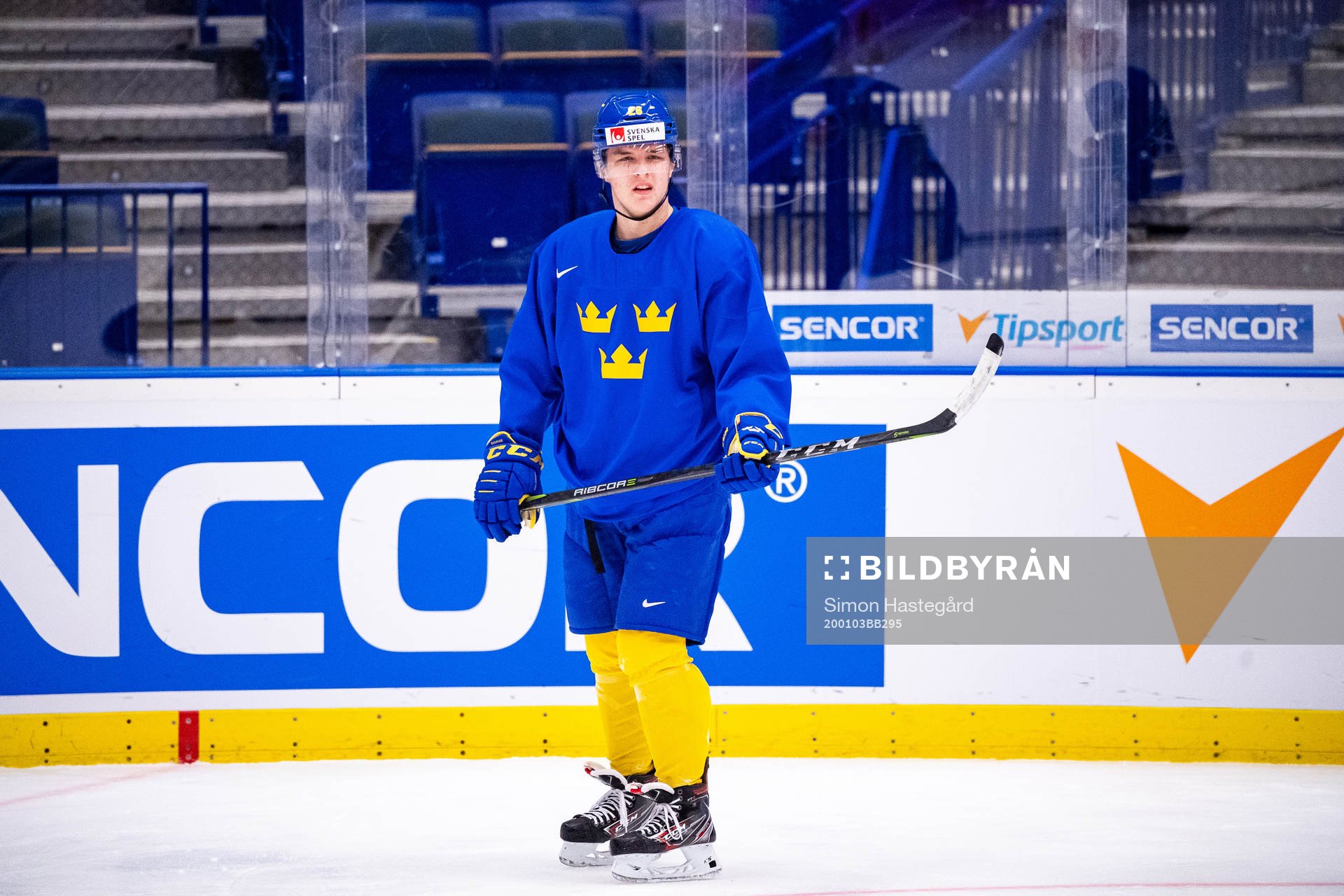 Jonatan Berggren of Sweden at a practice session