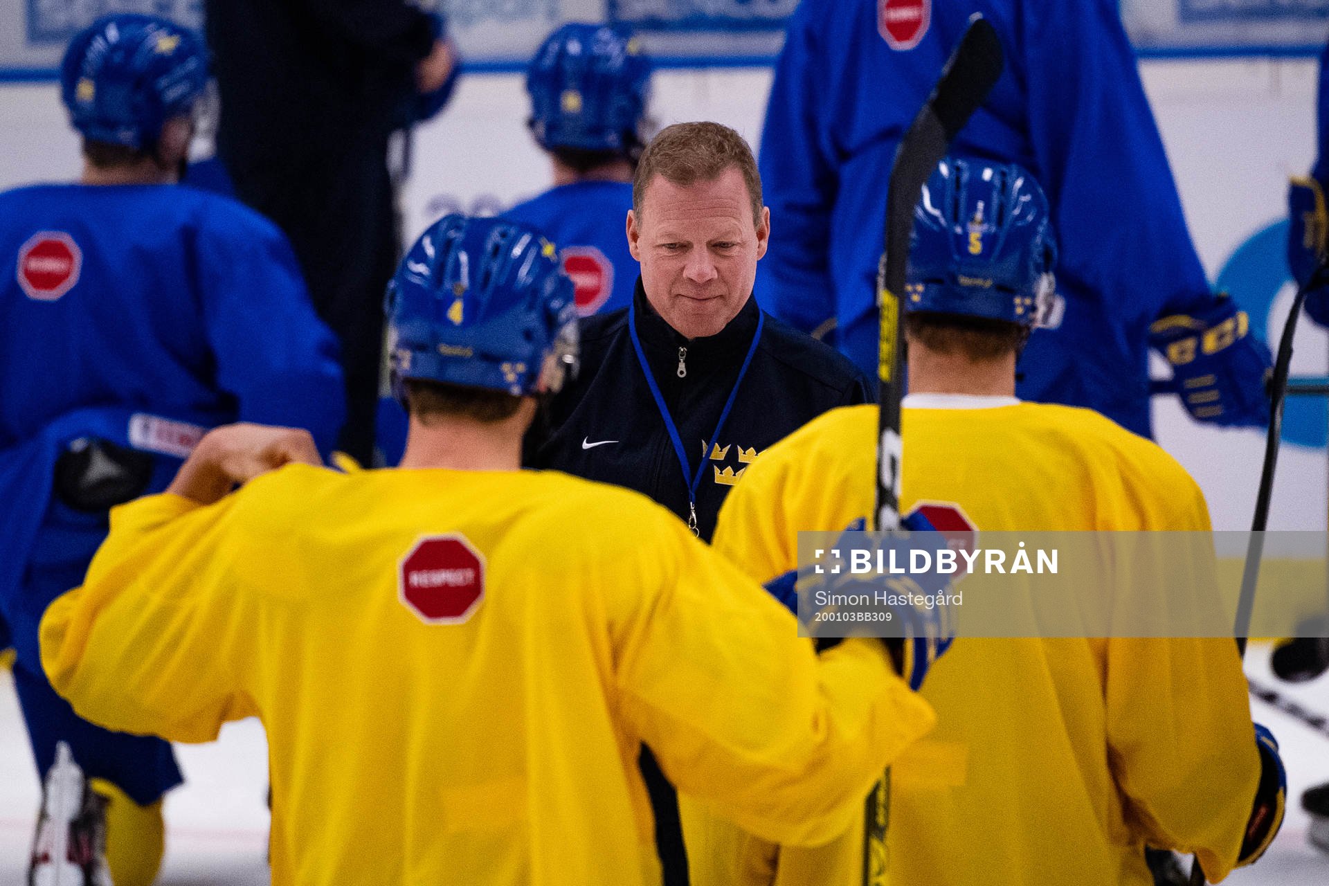 Henrik Stridh, Assistant coach of Sweden at a practice