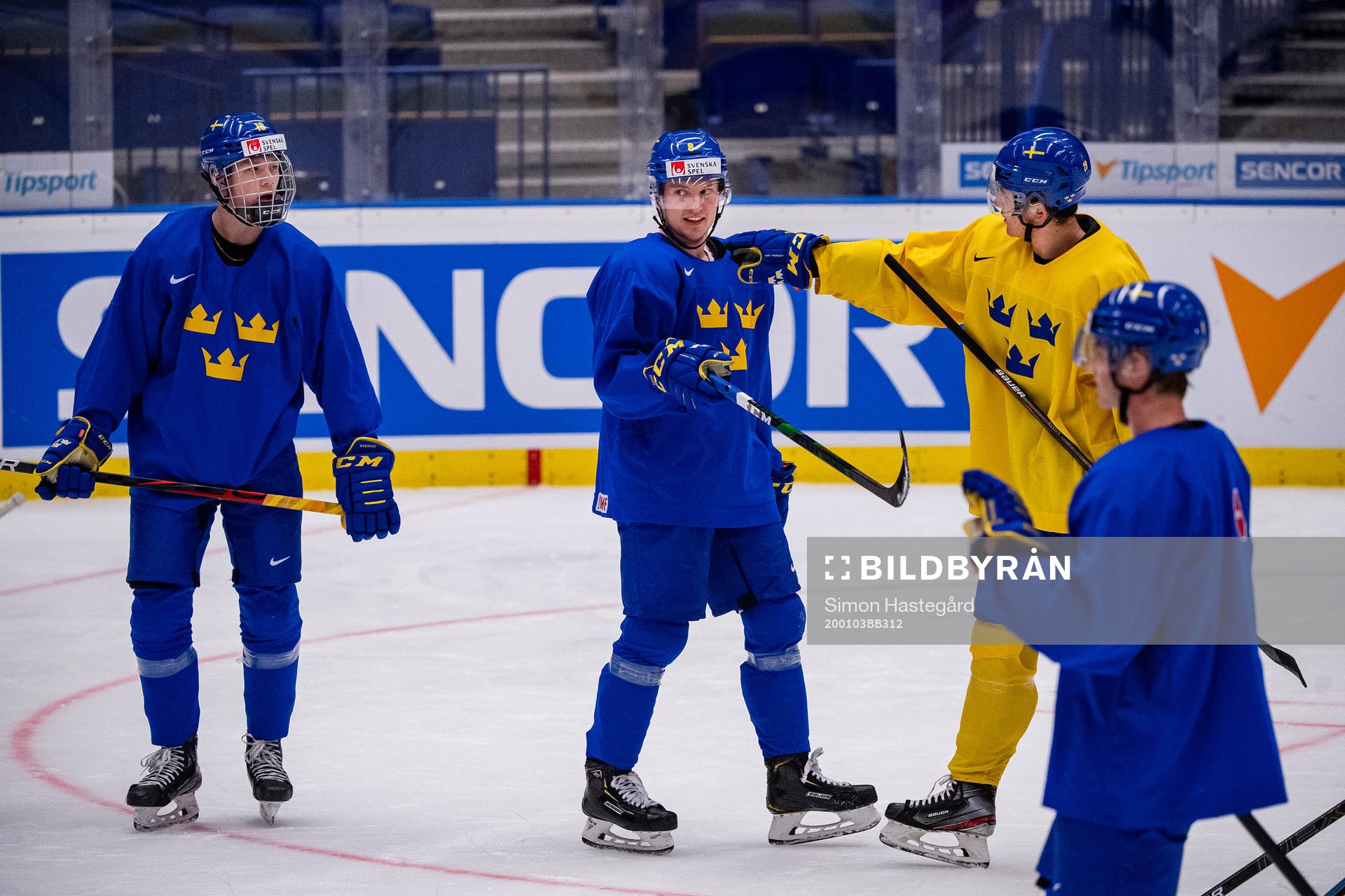 Alexander Holtz , Rasmus Sandin and Linus Nässén of
