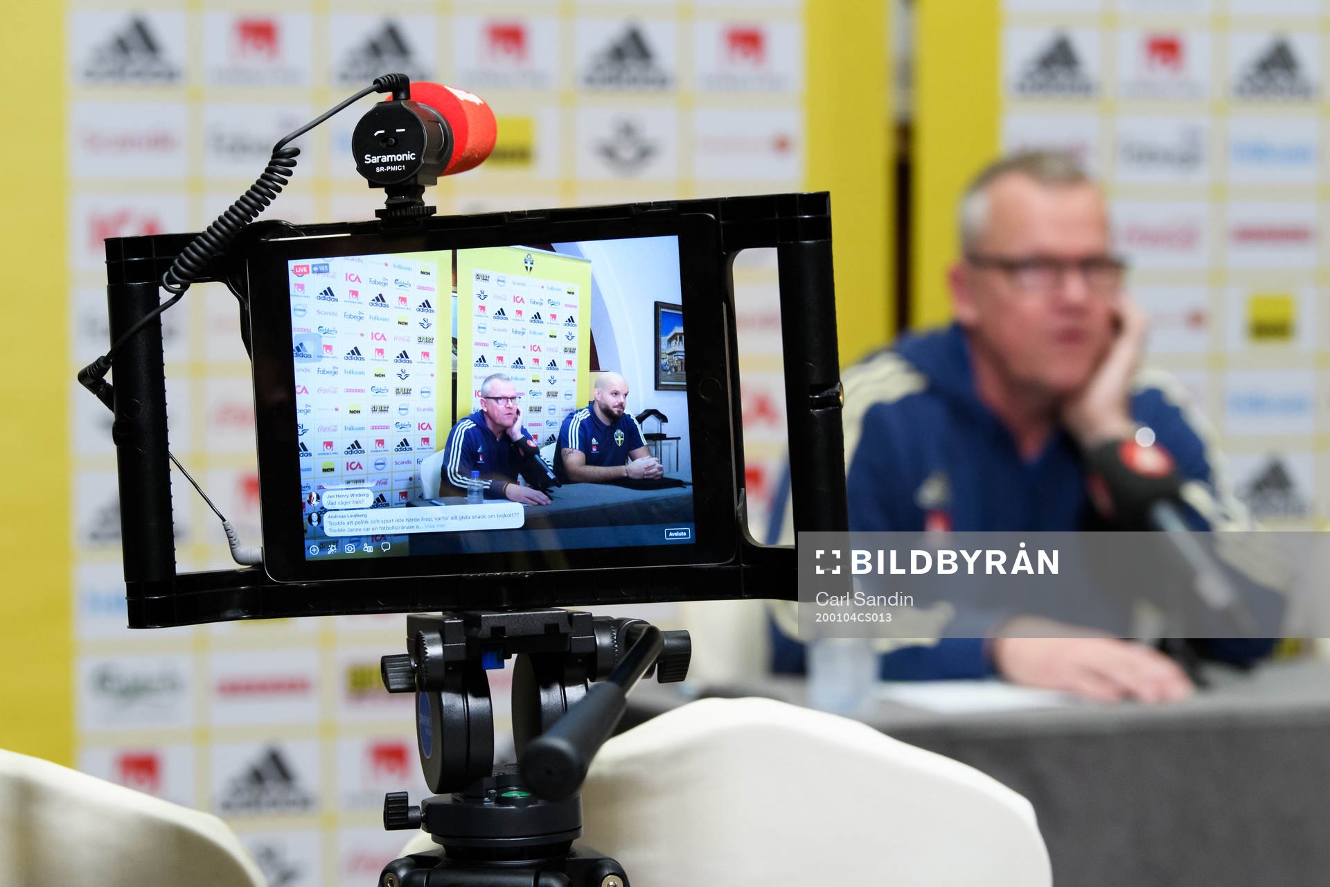 Live broadcast of a press conference with Janne Andersson,