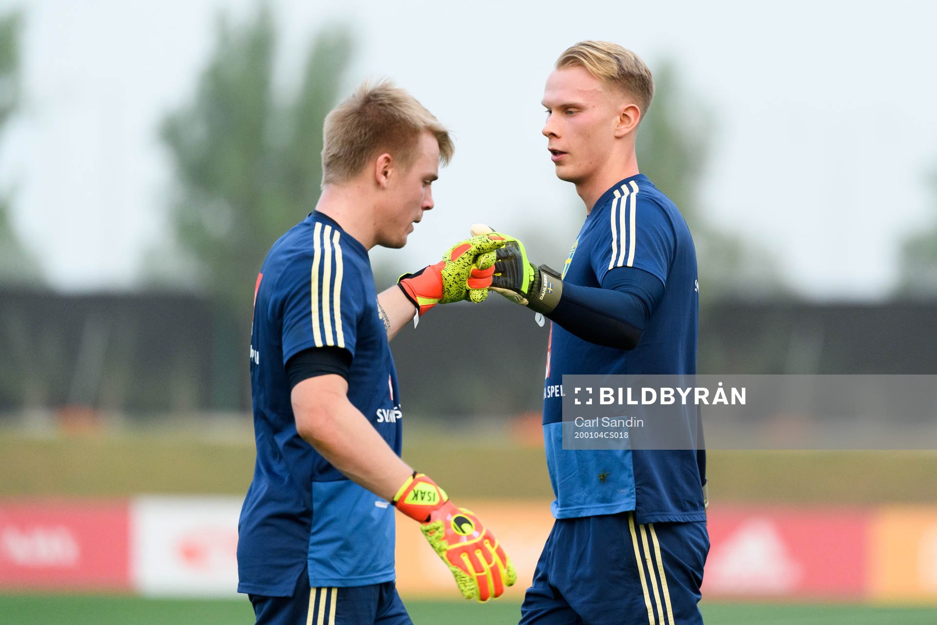 Goalkeepers Isak Pettersson and Pontus Dahlberg