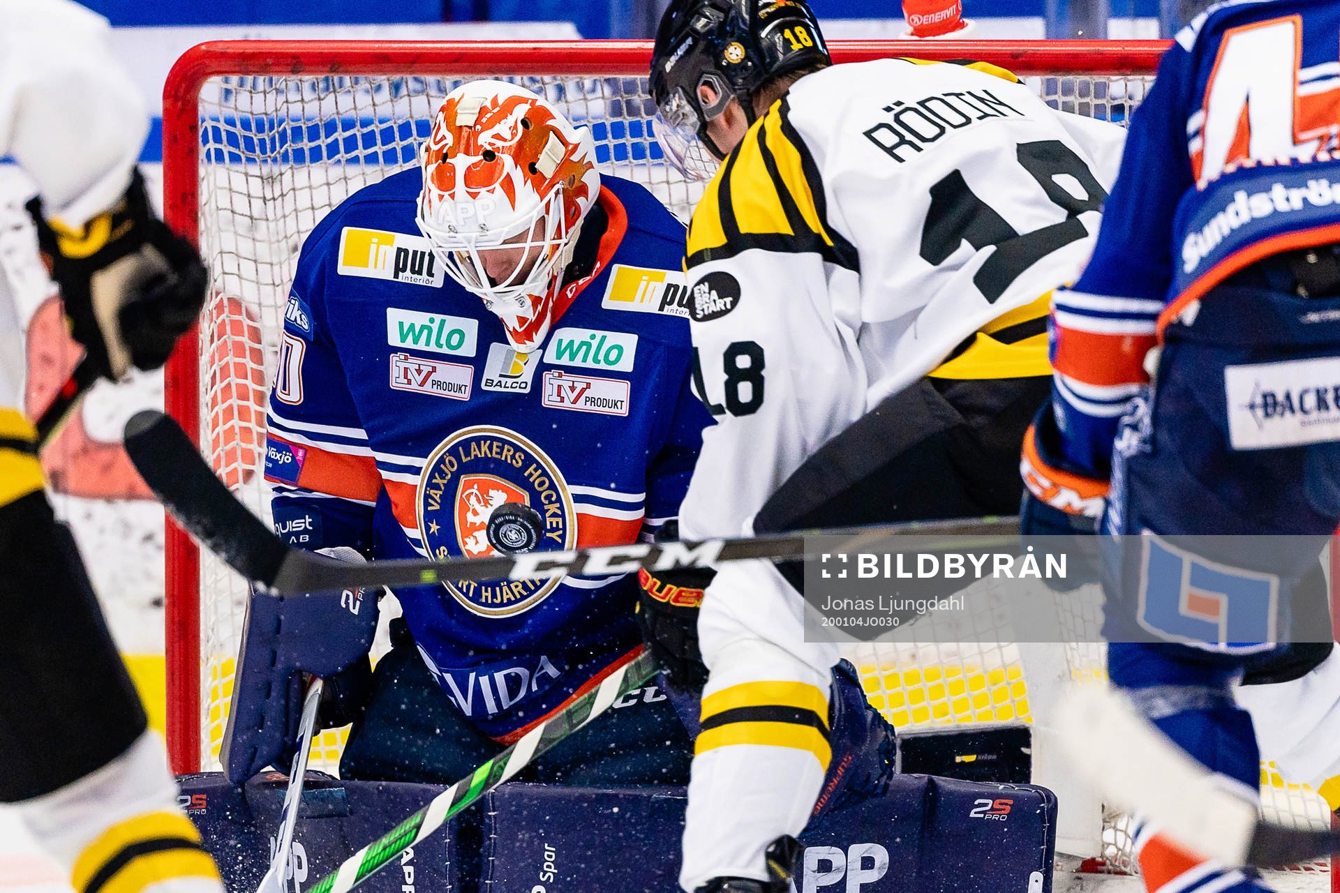 Växjös målvakt Viktor Fasth
