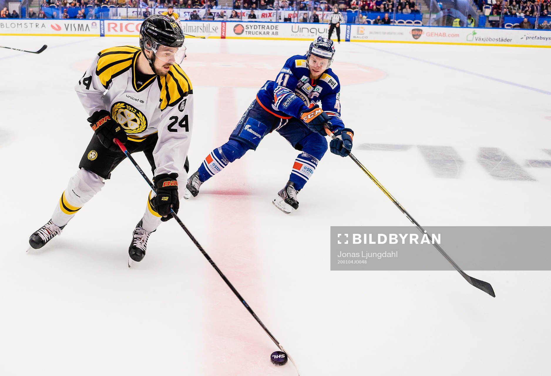Brynäs Emil Molin och Växjös Ludvig Nilsson
