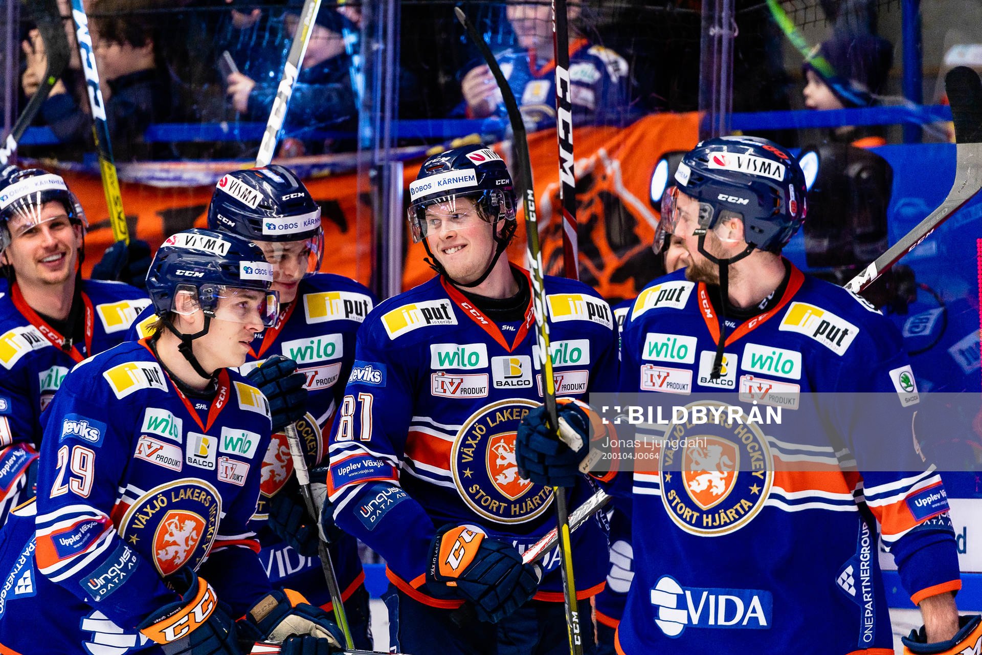 Växjös Pontus Holmberg, Fredrik Karlström och Tim Erixon