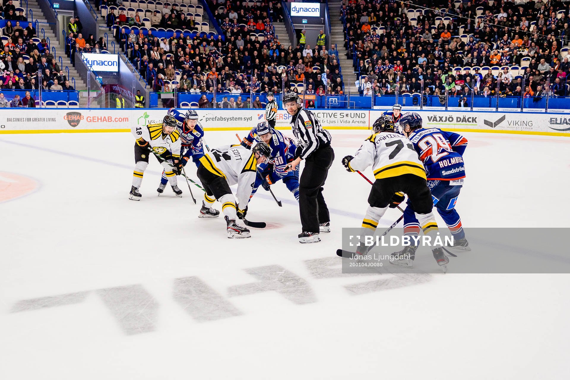 Tek under ishockeymatchen i SHL mellan Växjö och Brynäs