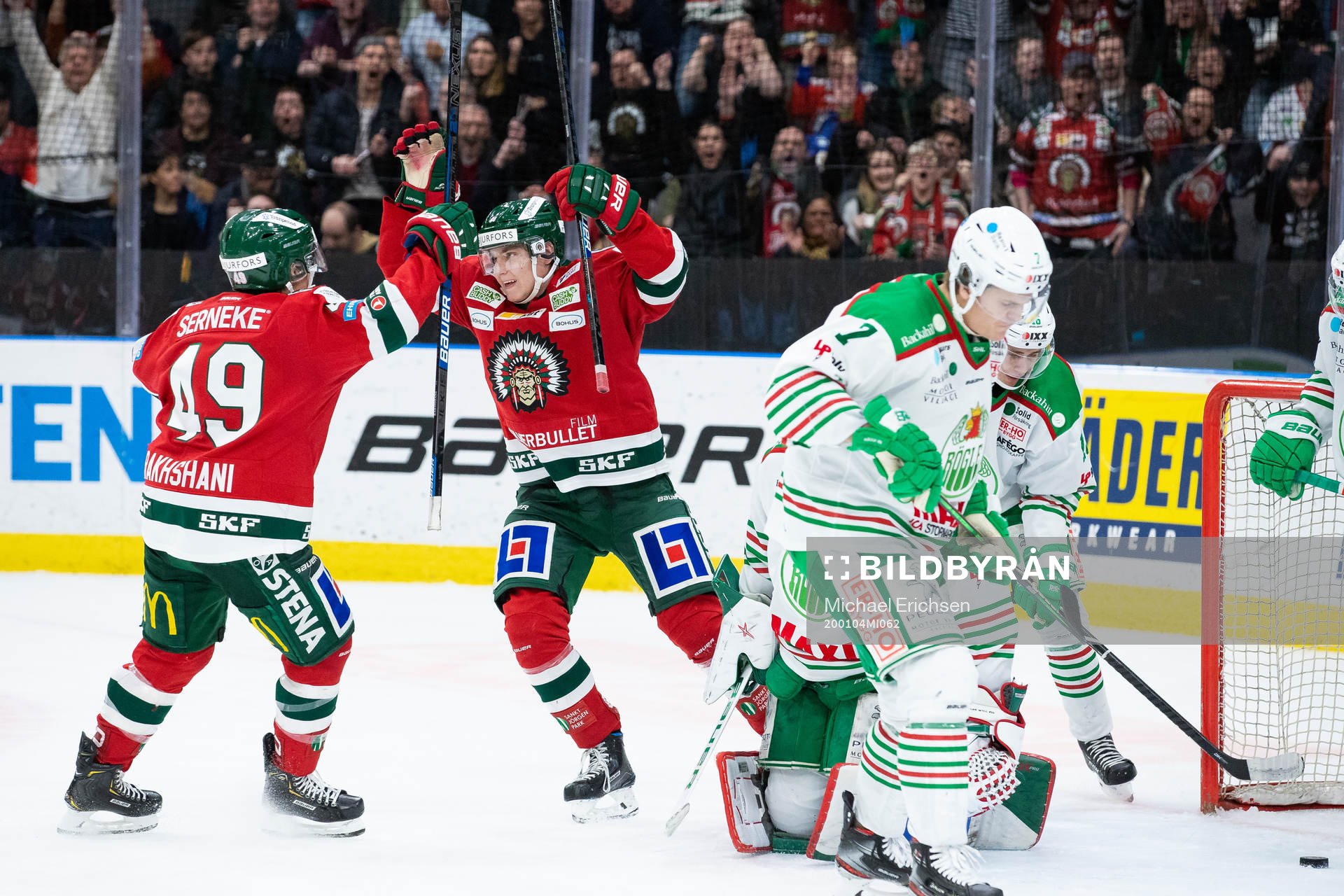 Frölundas Jacob Peterson jublar