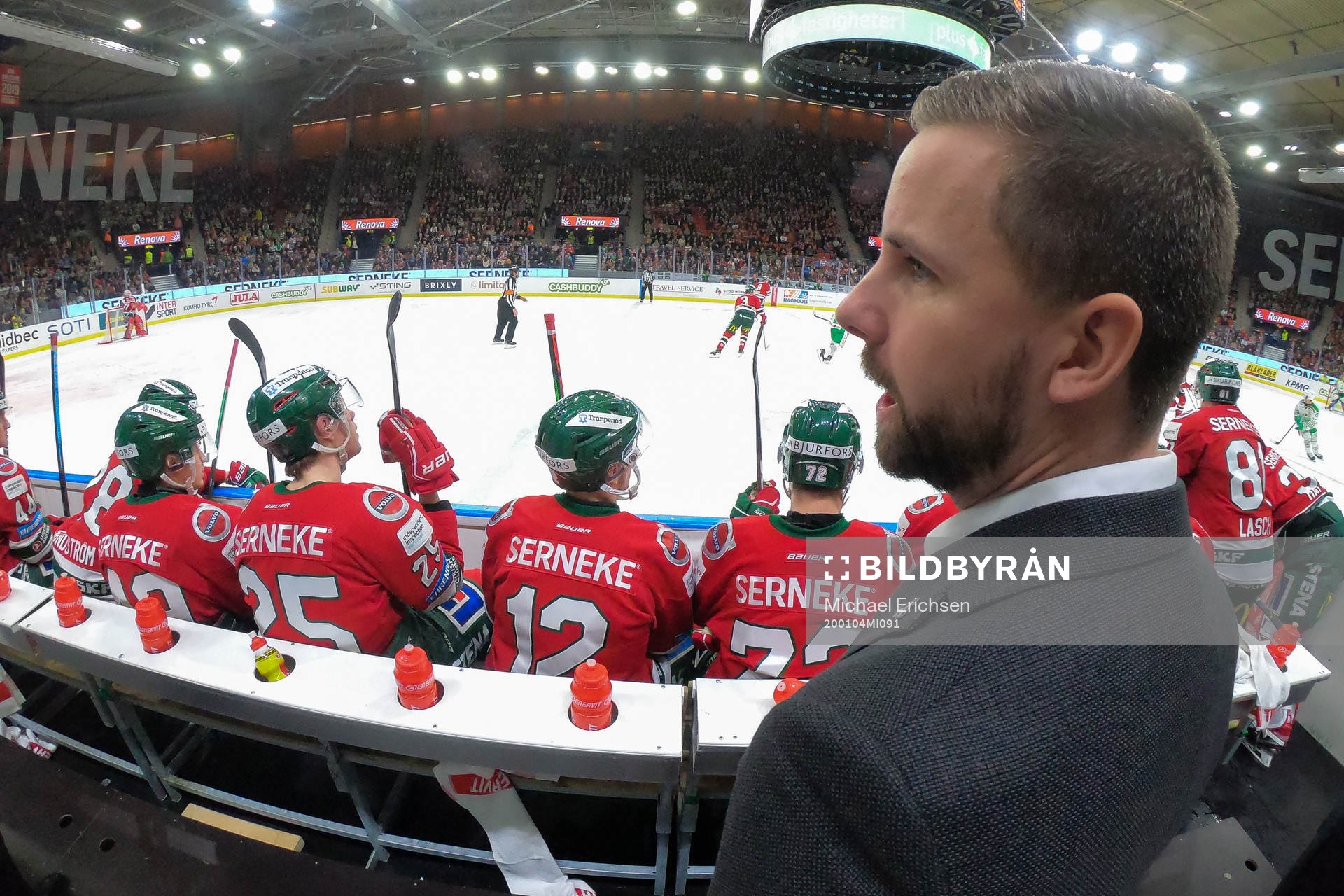 Frölundas assisterande tränare Viktor Stråhle