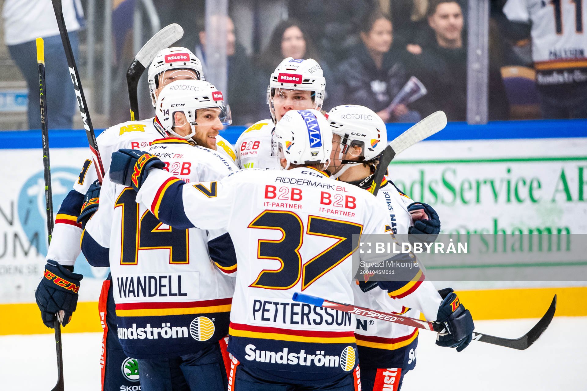 Djurgårdens Tom Wandell jublar