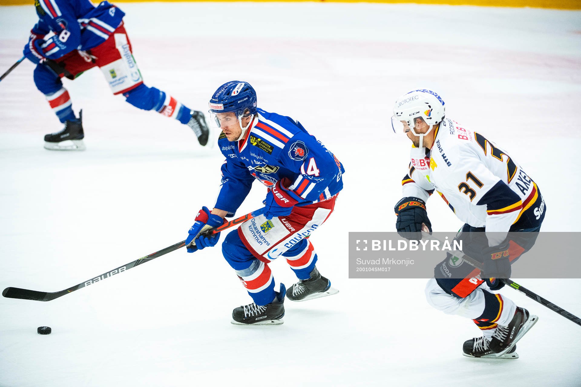 Oskarshamns Pontus Netterberg och Djurgårdens Dick Axelsson