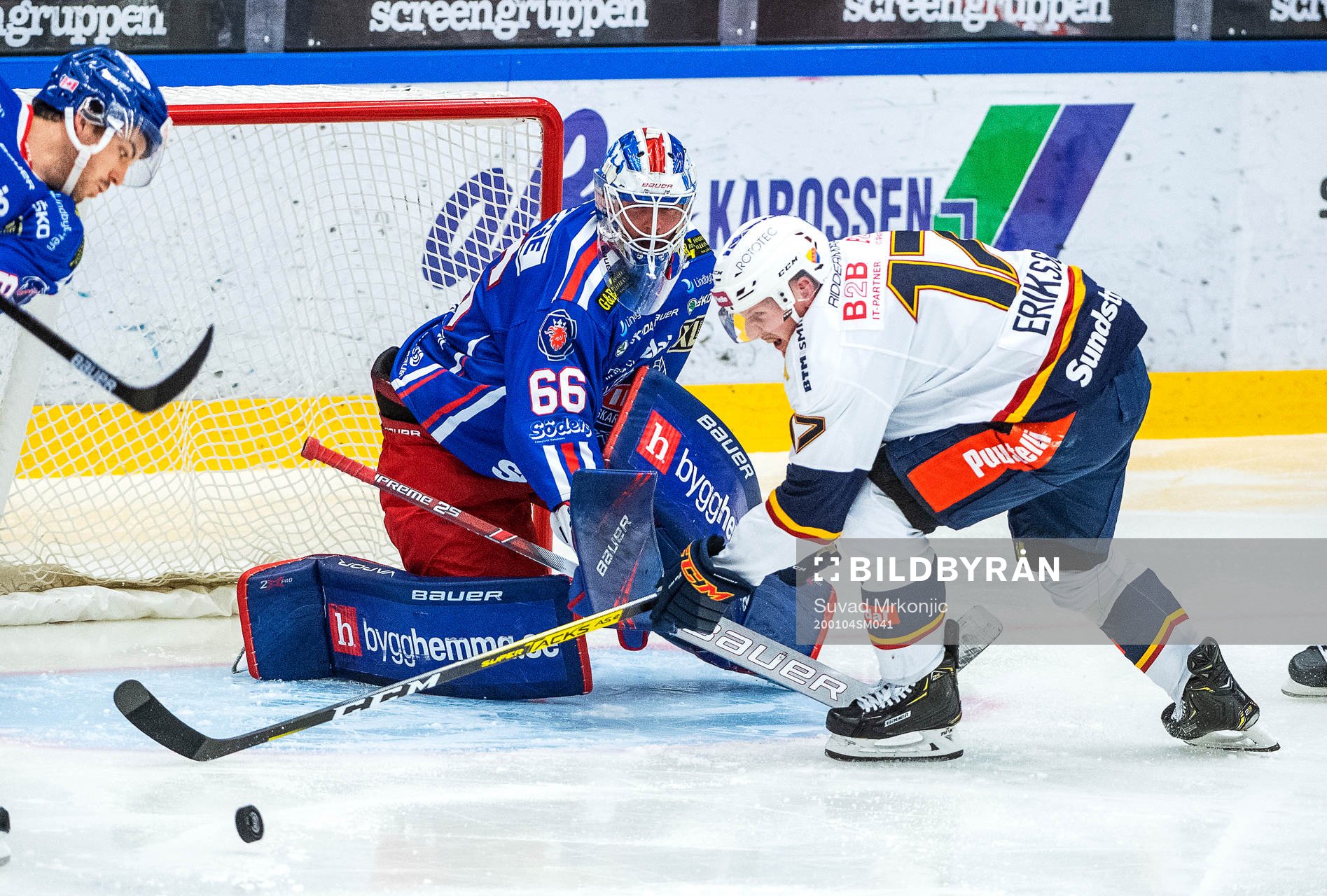 Oskarshamns målvakt Tex Williamsson och Djurgårdens