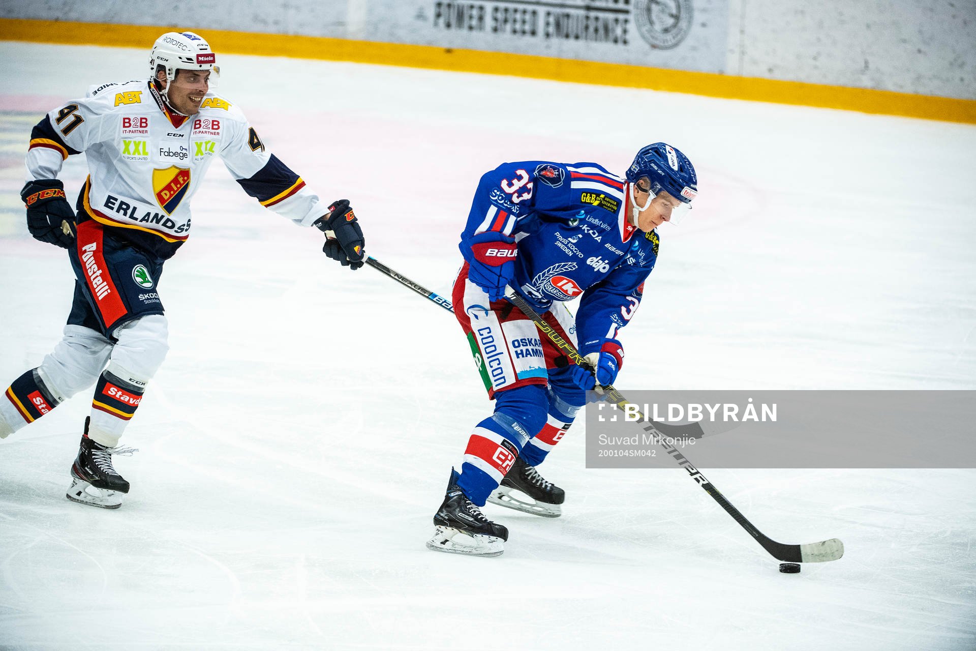 Oskarshamns Filiph Engsund och Djurgårdens Daniel Widing