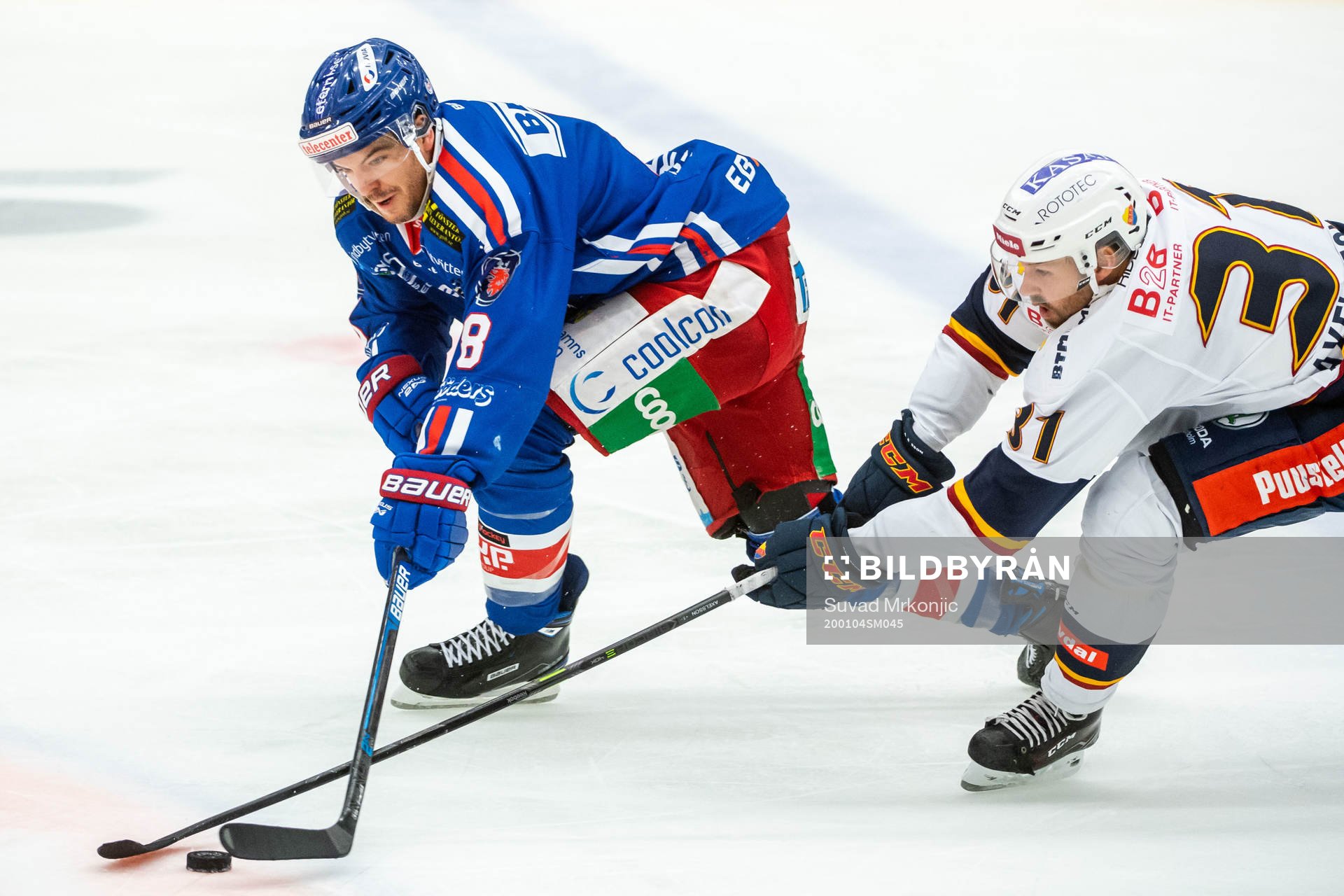Oskarshamns Simon Després och Djurgårdens Dick Axelsson