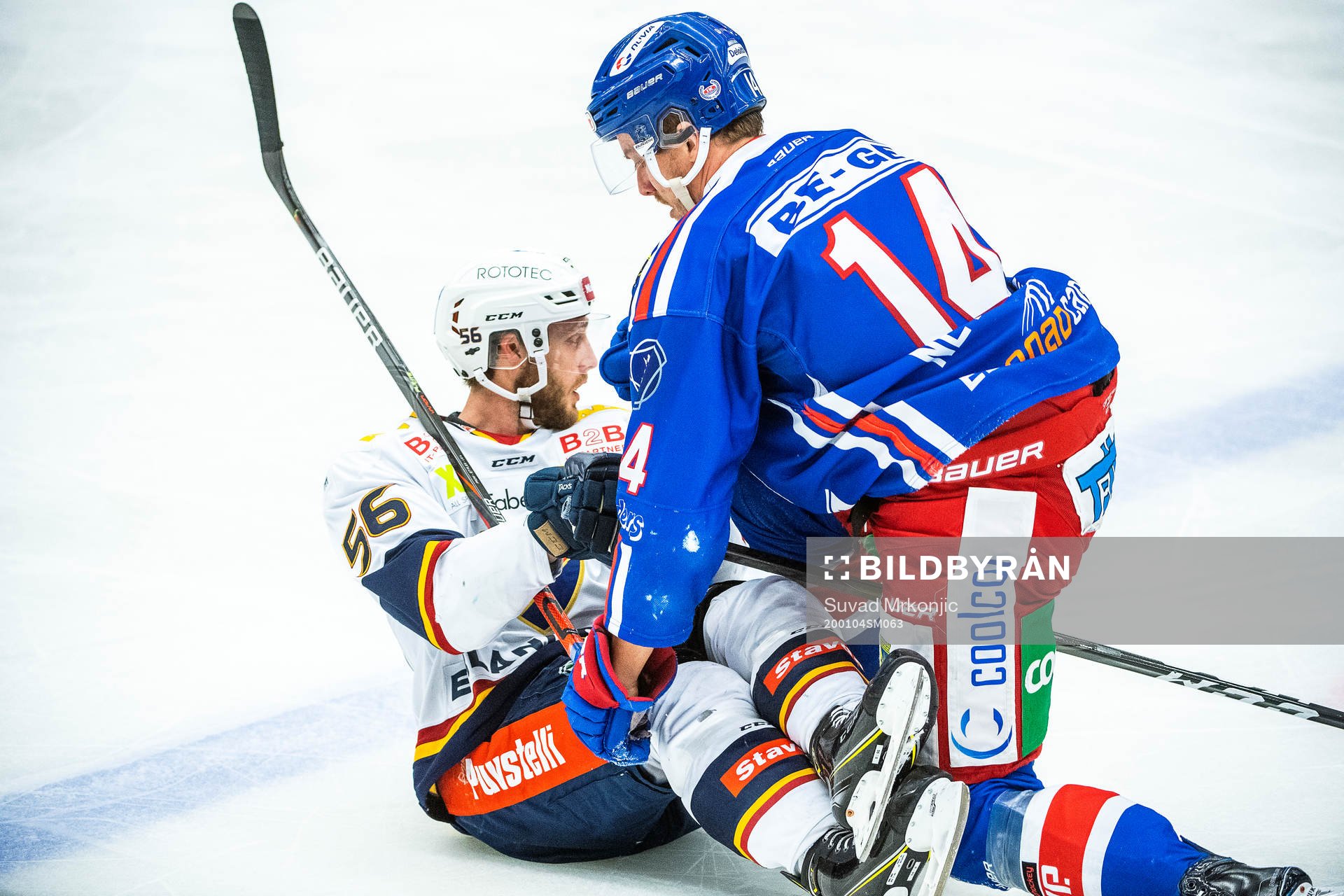 Oskarshamns Pontus Netterberg och Djurgårdens Robin Norell