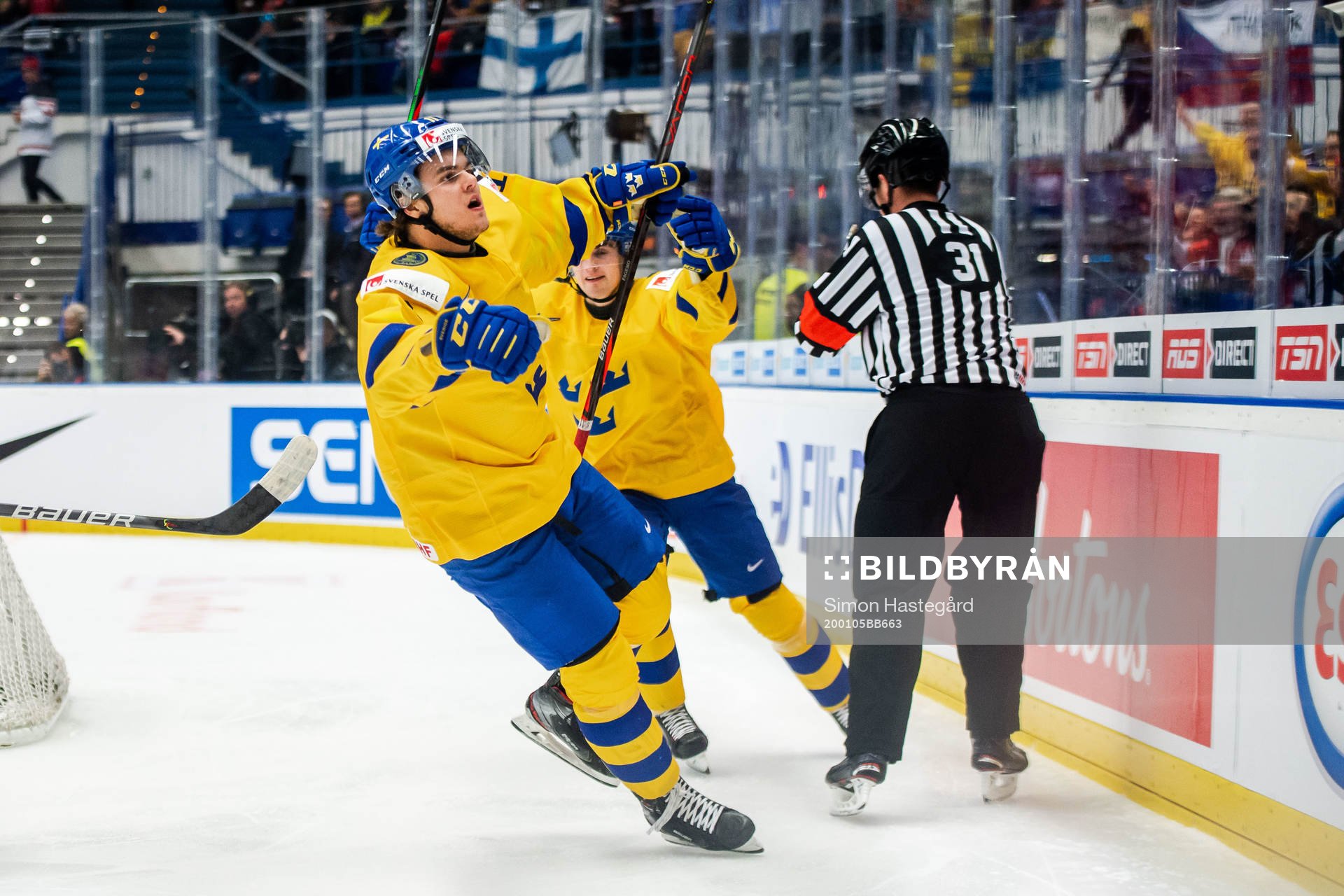 Samuel Fagemo of Sweden celebrates