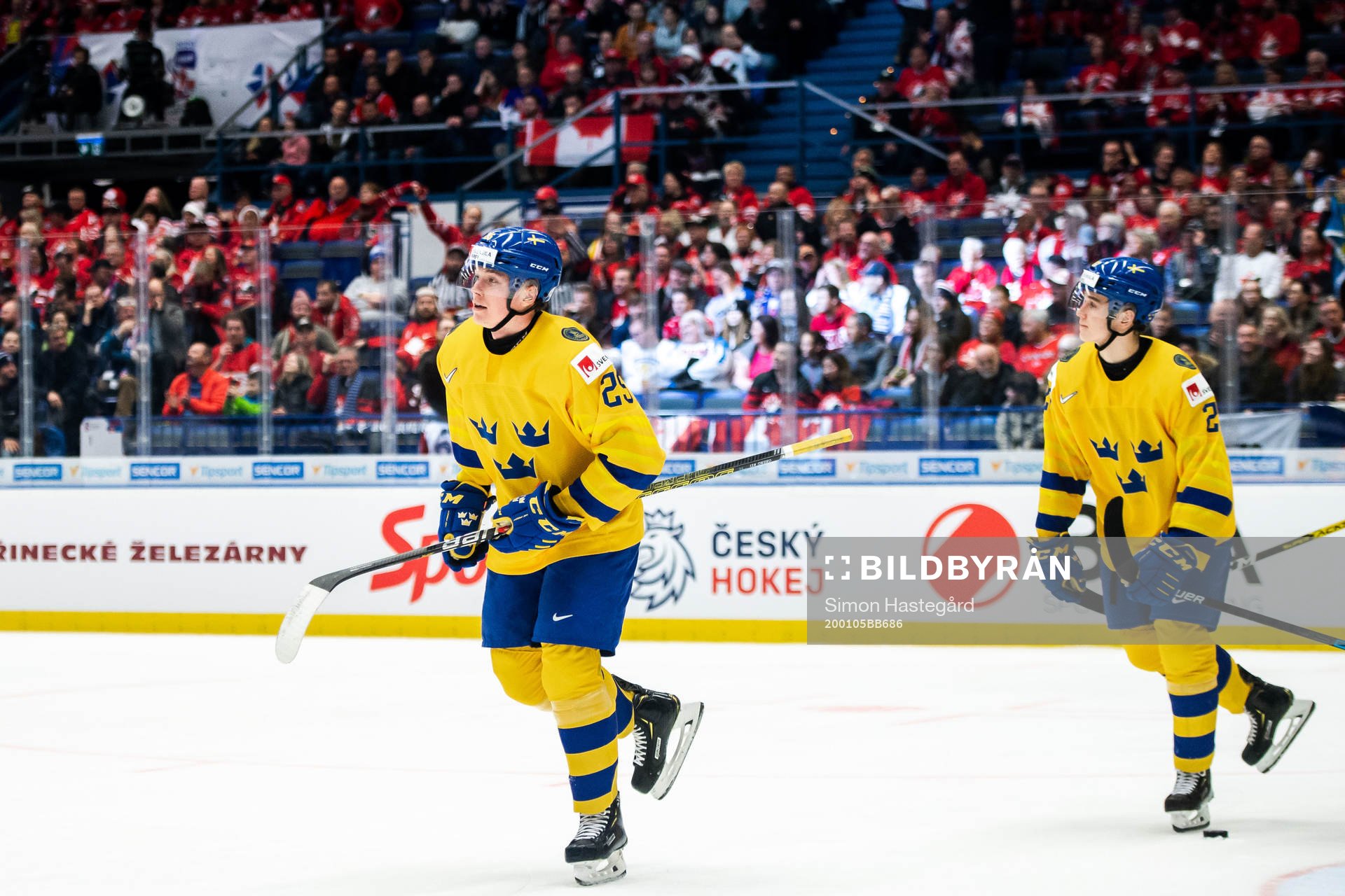 Linus Öberg of Sweden celebrates