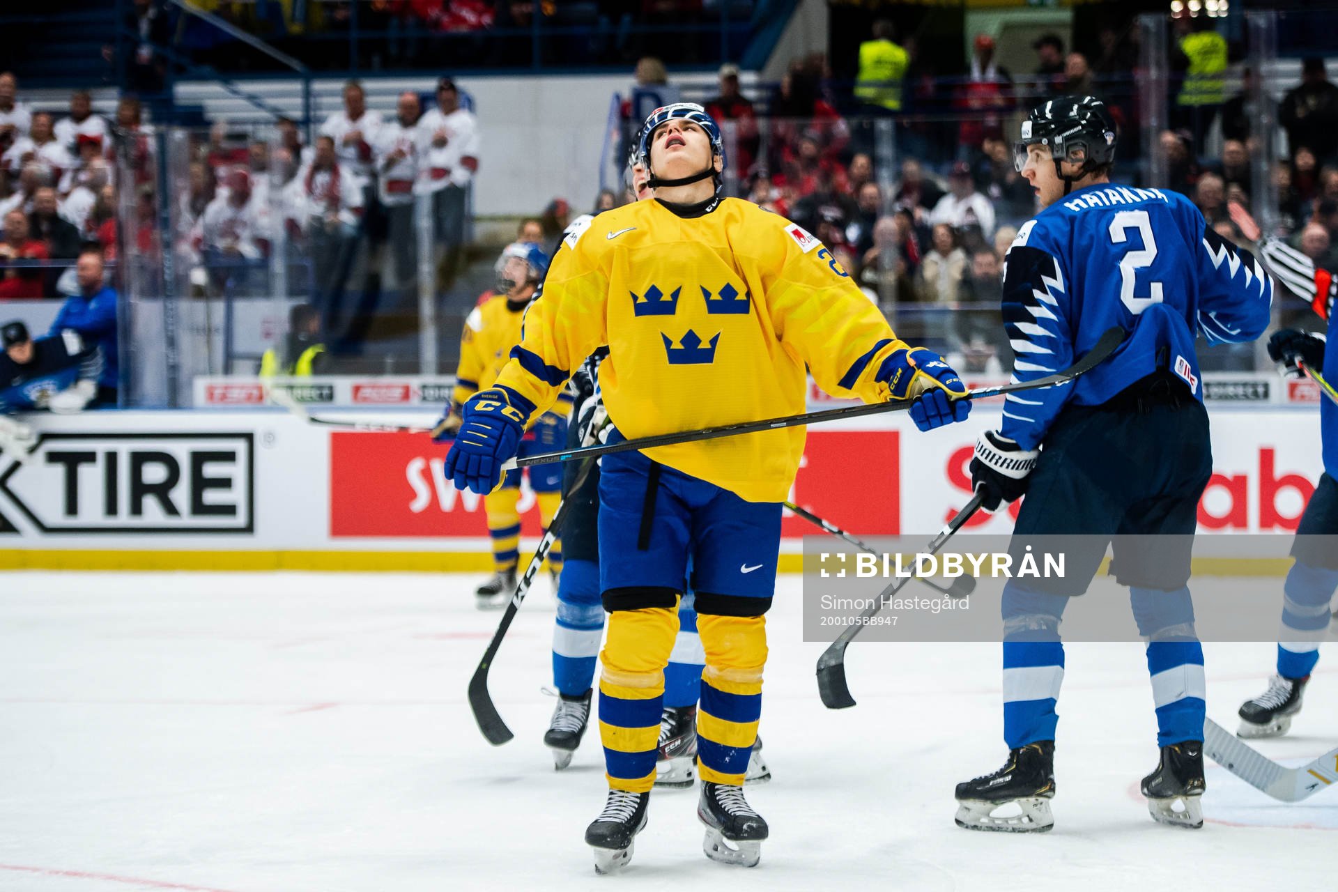 Nikola Pasic of Sweden looks dejected