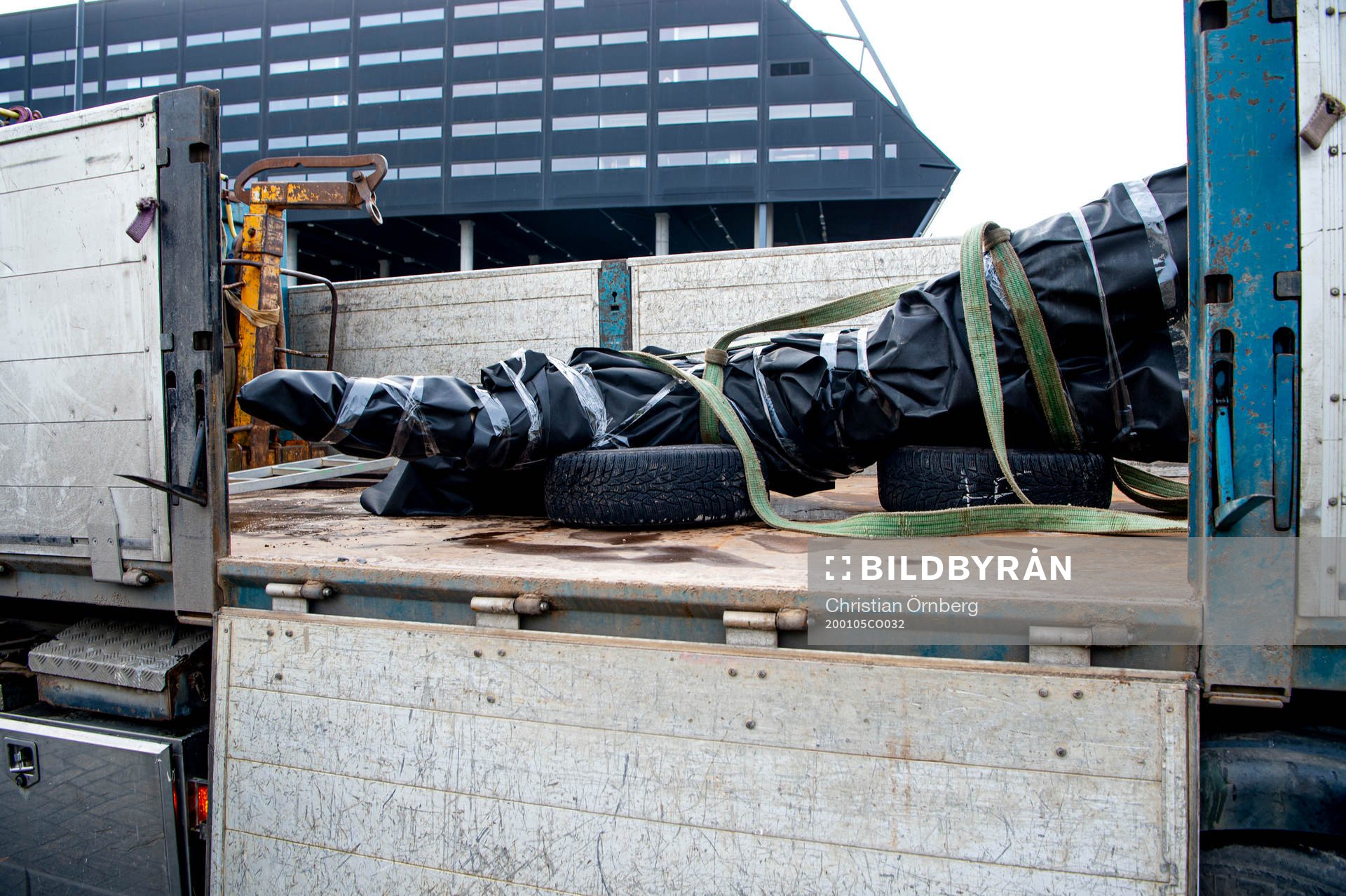 The statue of Zlatan Ibrahimovic has been vandalized,
