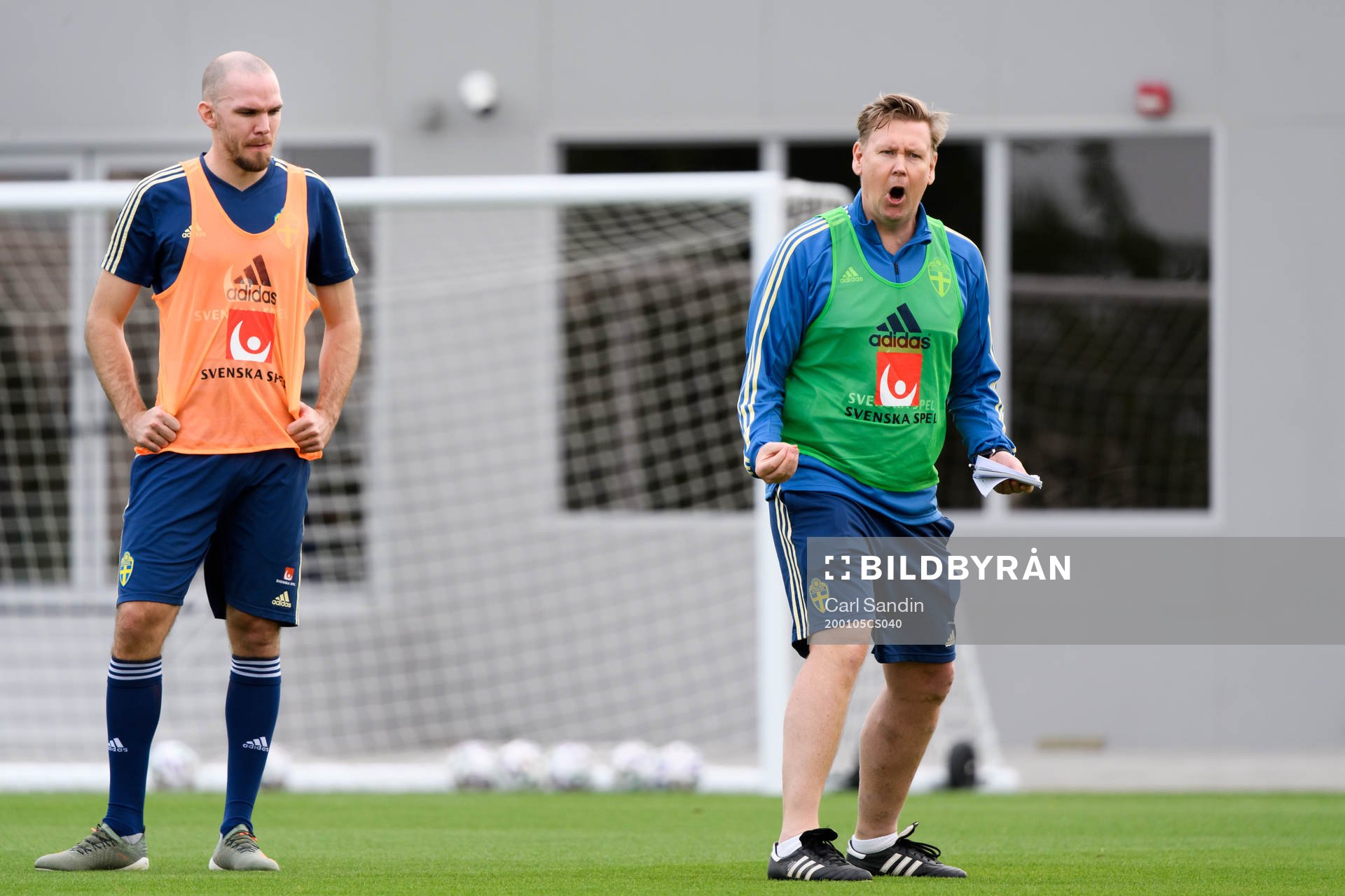 Marcus Danielson and assistant coach Peter Wettergren