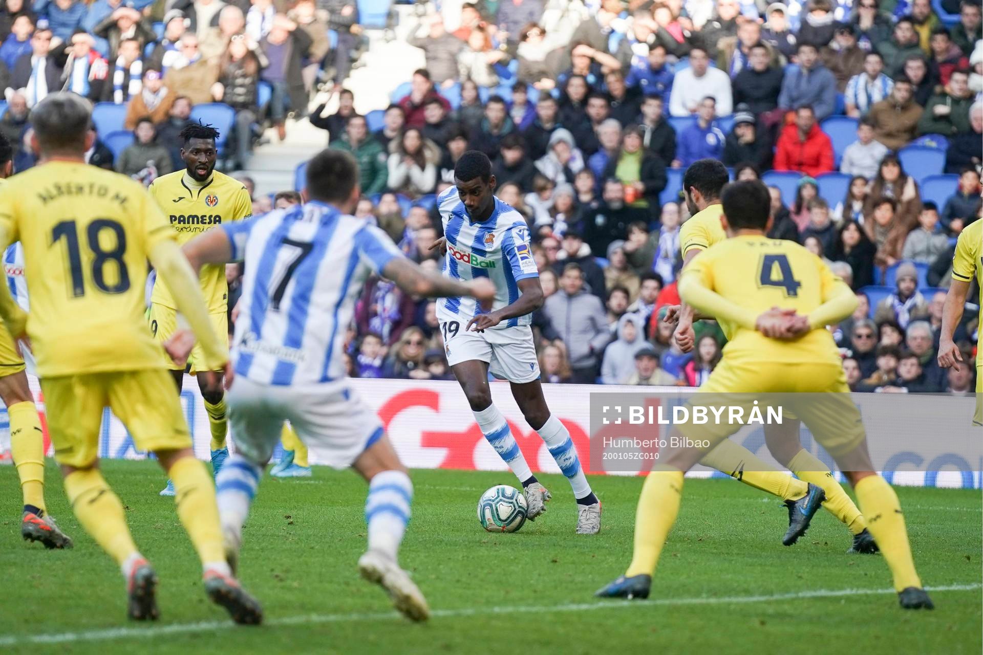  Round 19 of the professional soccer league of Spain in the Reale Arena of San Sebastian,  Donostia. Sunday 05.01.2020 14:00 h  
REAL SOCIEDAD VS  VILLARREAL CF In tHE PICTURE Alexander ISAK
Cordon Press
© Bildbyrån - COP 95 - SWEDEN AND NORWAY ONLY