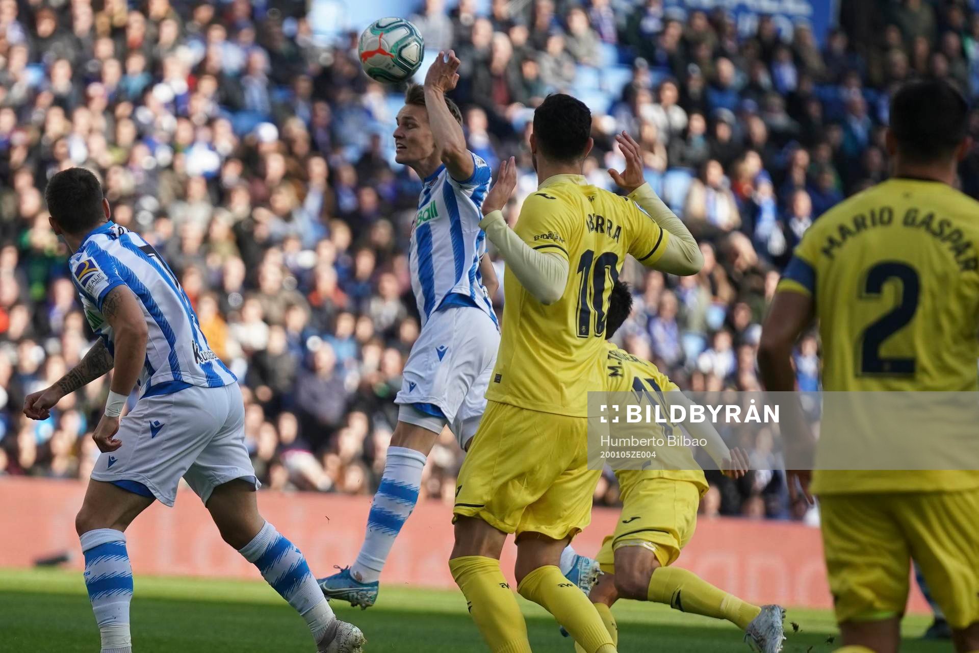  Martin Ödegaard Round 19 of the professional soccer league of Spain in the Reale Arena of San Sebastian,  Donostia. Sunday 05.01.2020 14:00 h  
REAL SOCIEDAD VS  VILLARREAL CF
football referee
Jos√© Mar√≠a S√°nchez Mart√≠nez
In tHE PICTURE ODEGAARD
Cordon Press
© Bildbyrån - COP 95 - SWEDEN AND NORWAY ONLY