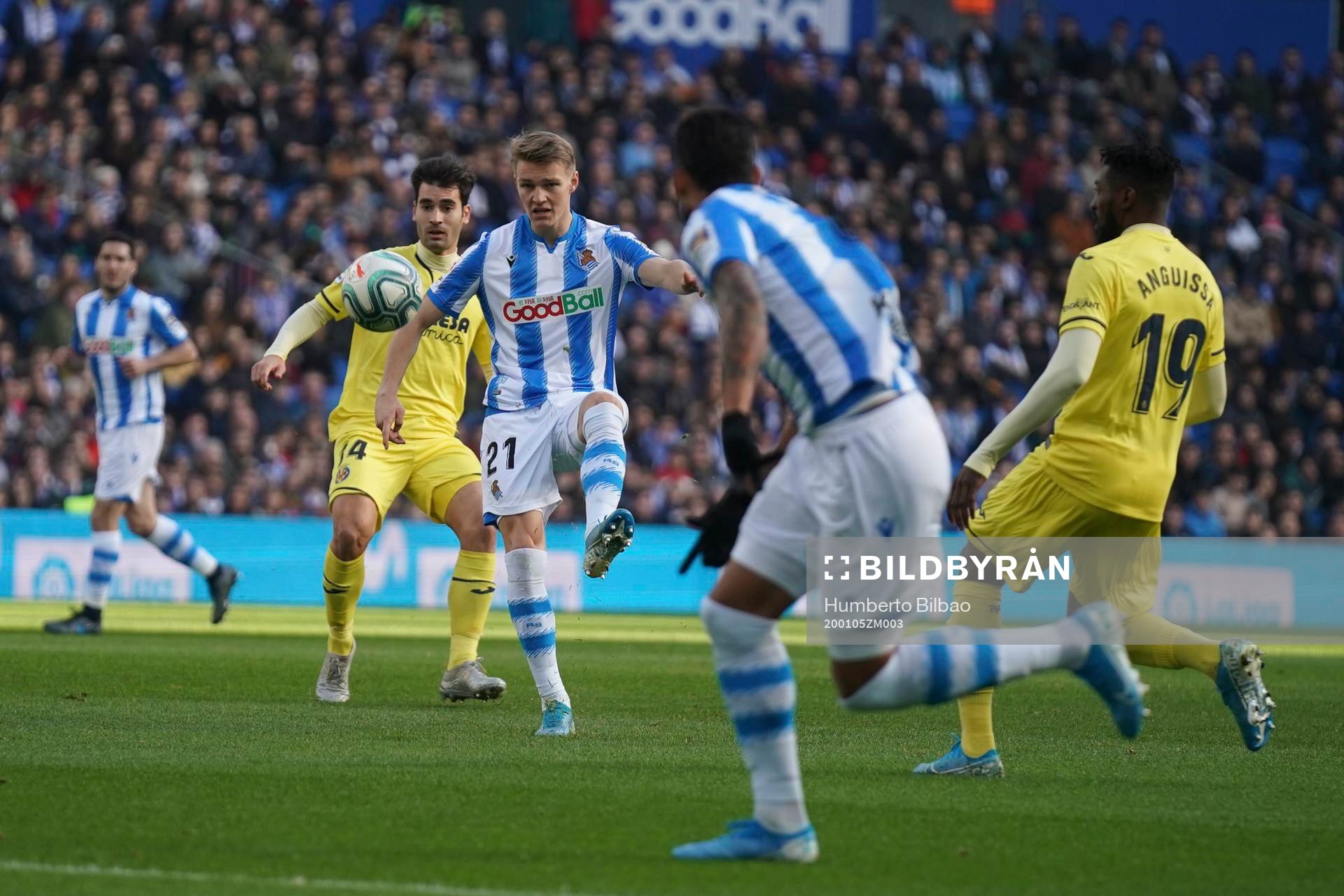 Martin Ödegaard Round 19 of the professional soccer league of Spain in the Reale Arena of San Sebastian, Donostia. Sunday 05.01.2020 14:00 h
REAL SOCIEDAD VS VILLARREAL CF
football referee
José María Sánchez Martínez
In tHE PICTURE ODEGAARD
Cordon Press
© Bildbyrån - COP 95 - SWEDEN AND NORWAY ONLY