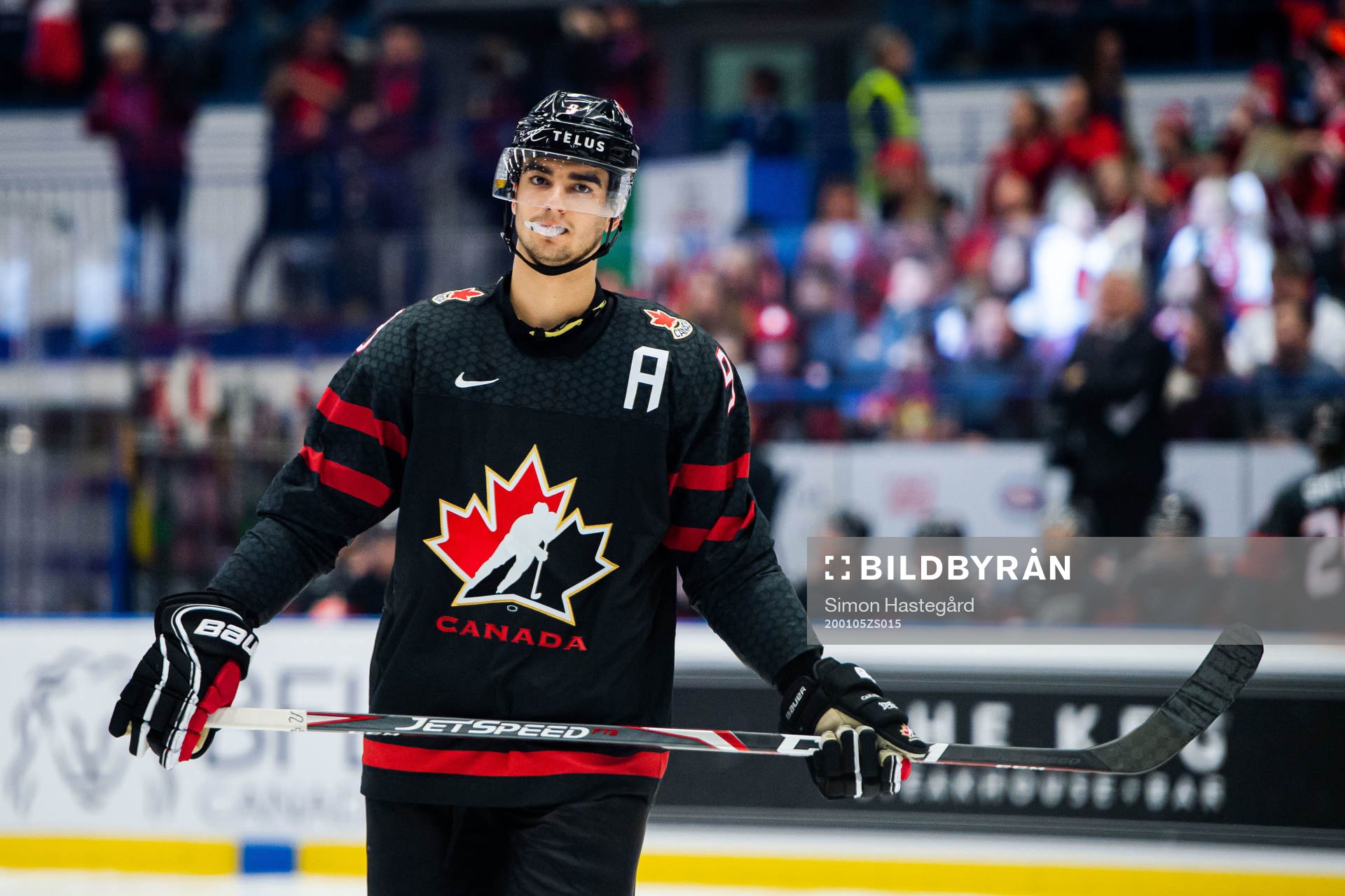 Joe Valeno of Canada looks dejected