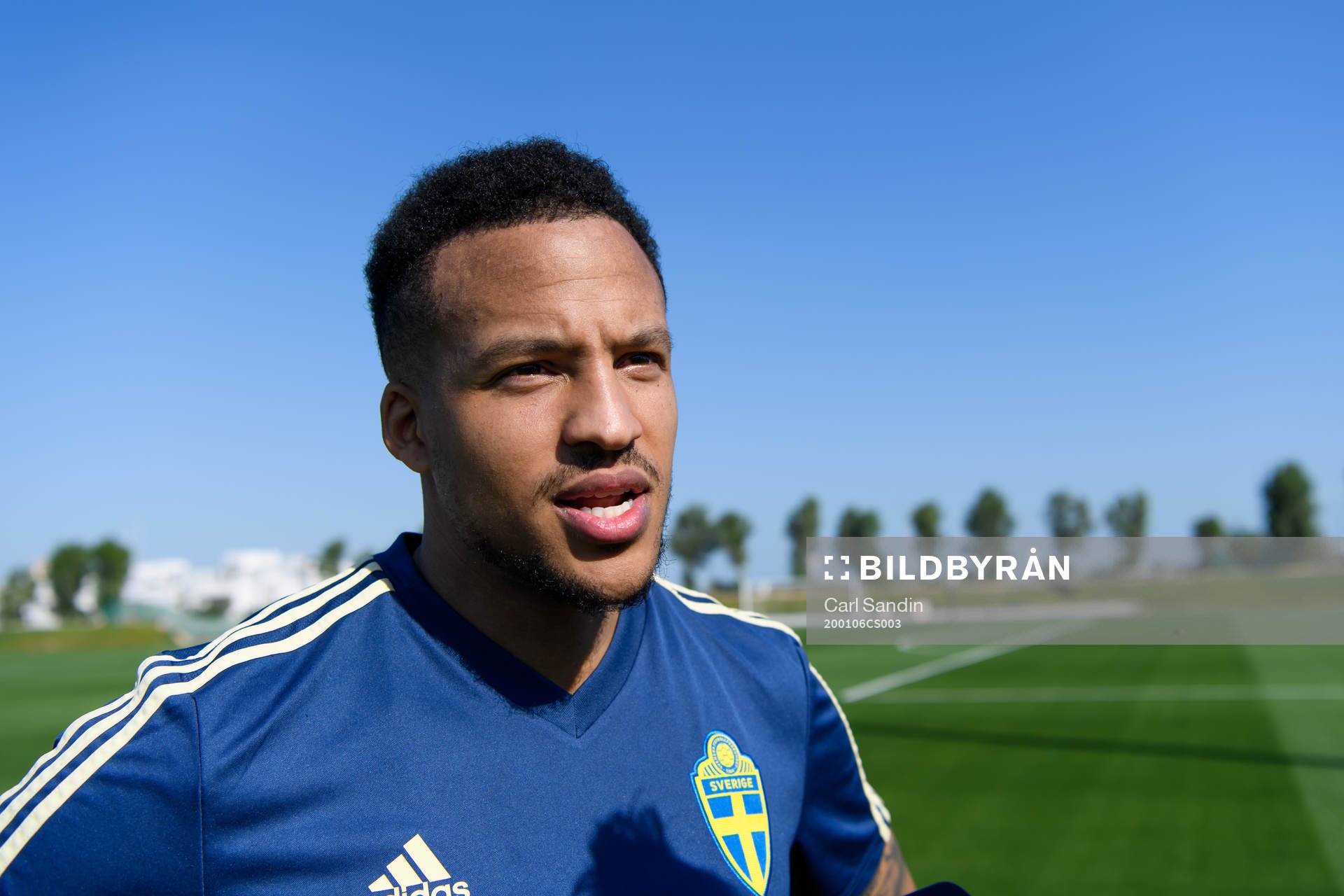 Martin Olsson is being interviewed
