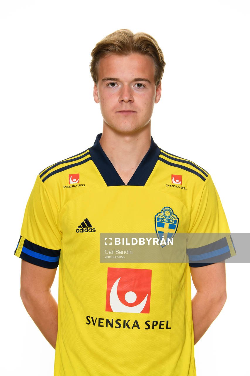 Sweden’s August Erlingmark poses for a portrait
