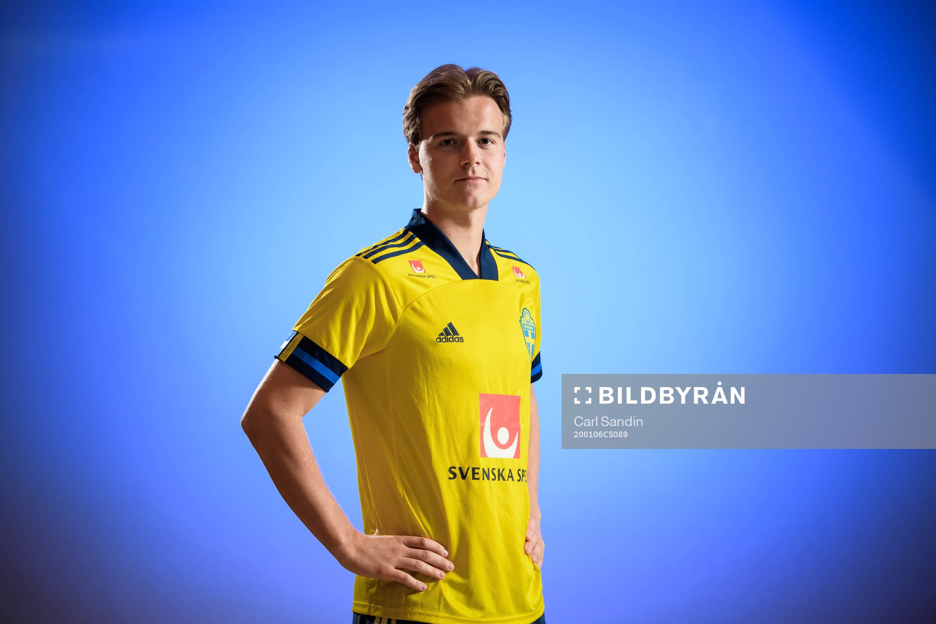 Sweden’s August Erlingmark poses for a portrait