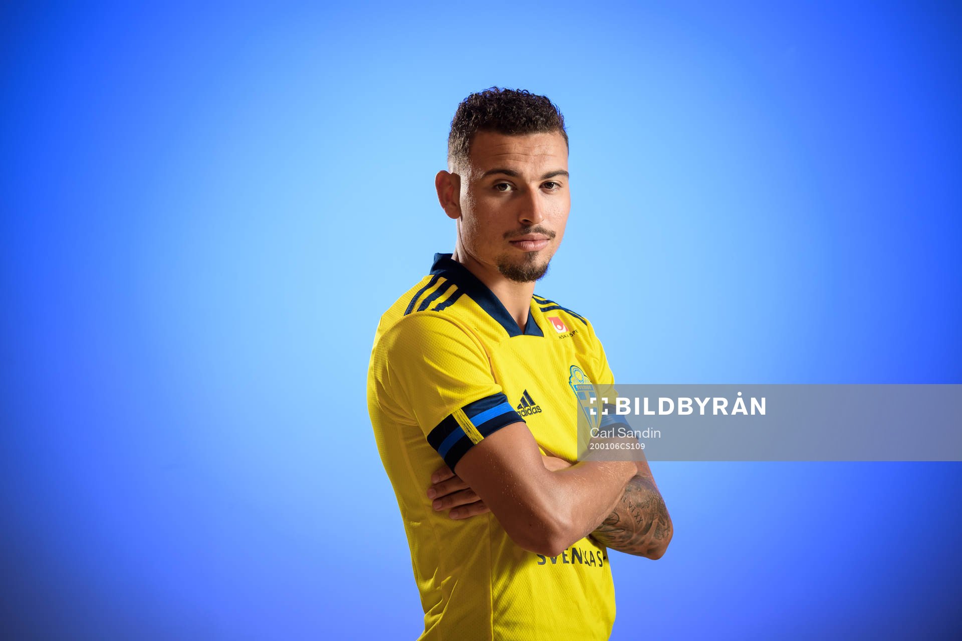 Sweden’s Jordan Larsson poses for a portrait