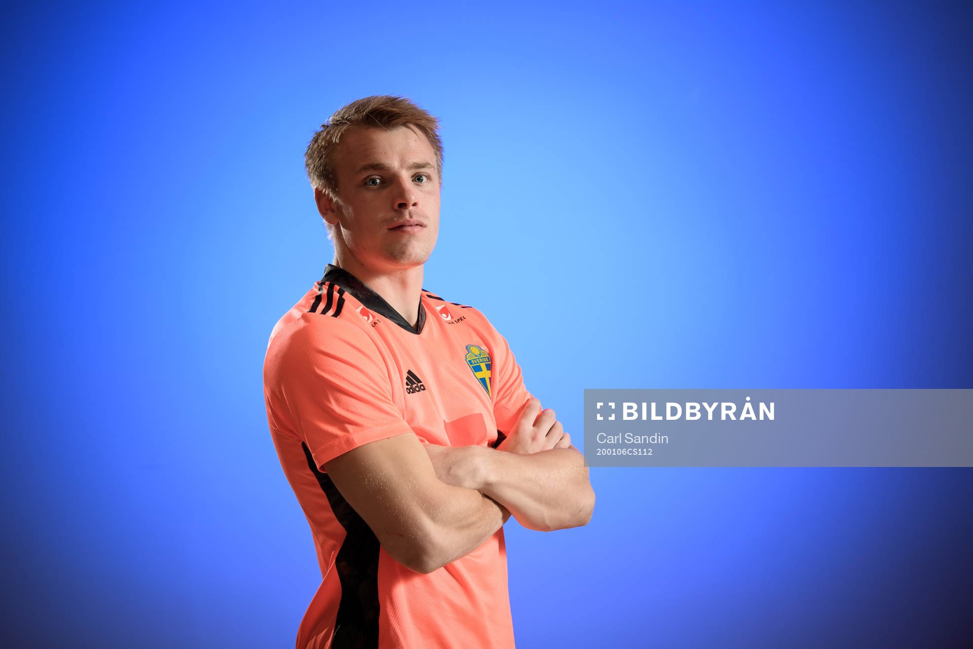 Sweden’s goalkeeper Isak Pettersson poses for a portrait