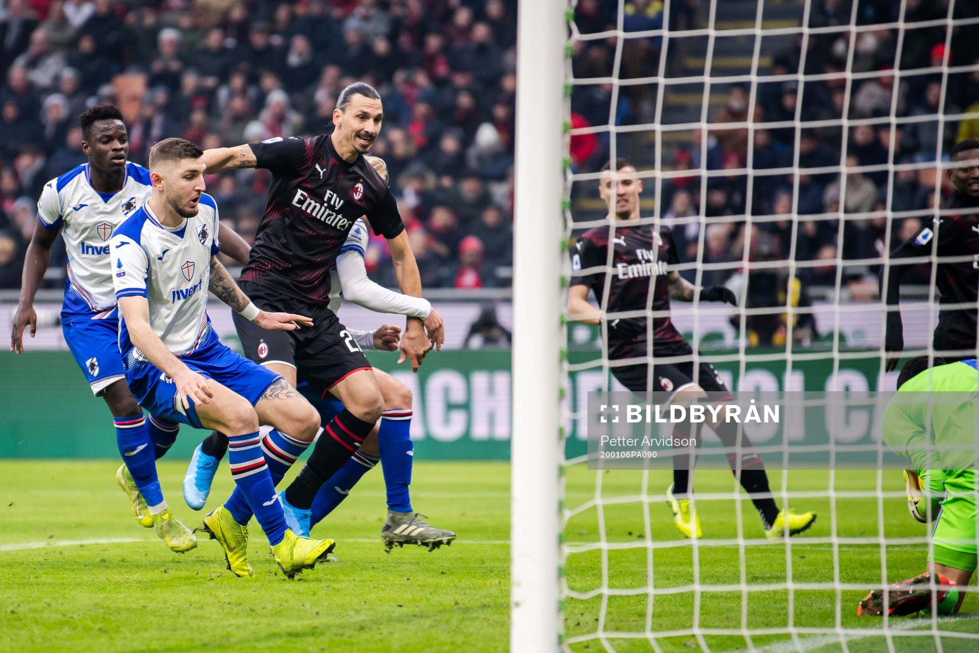 Zlatan Ibrahimovic of Milan