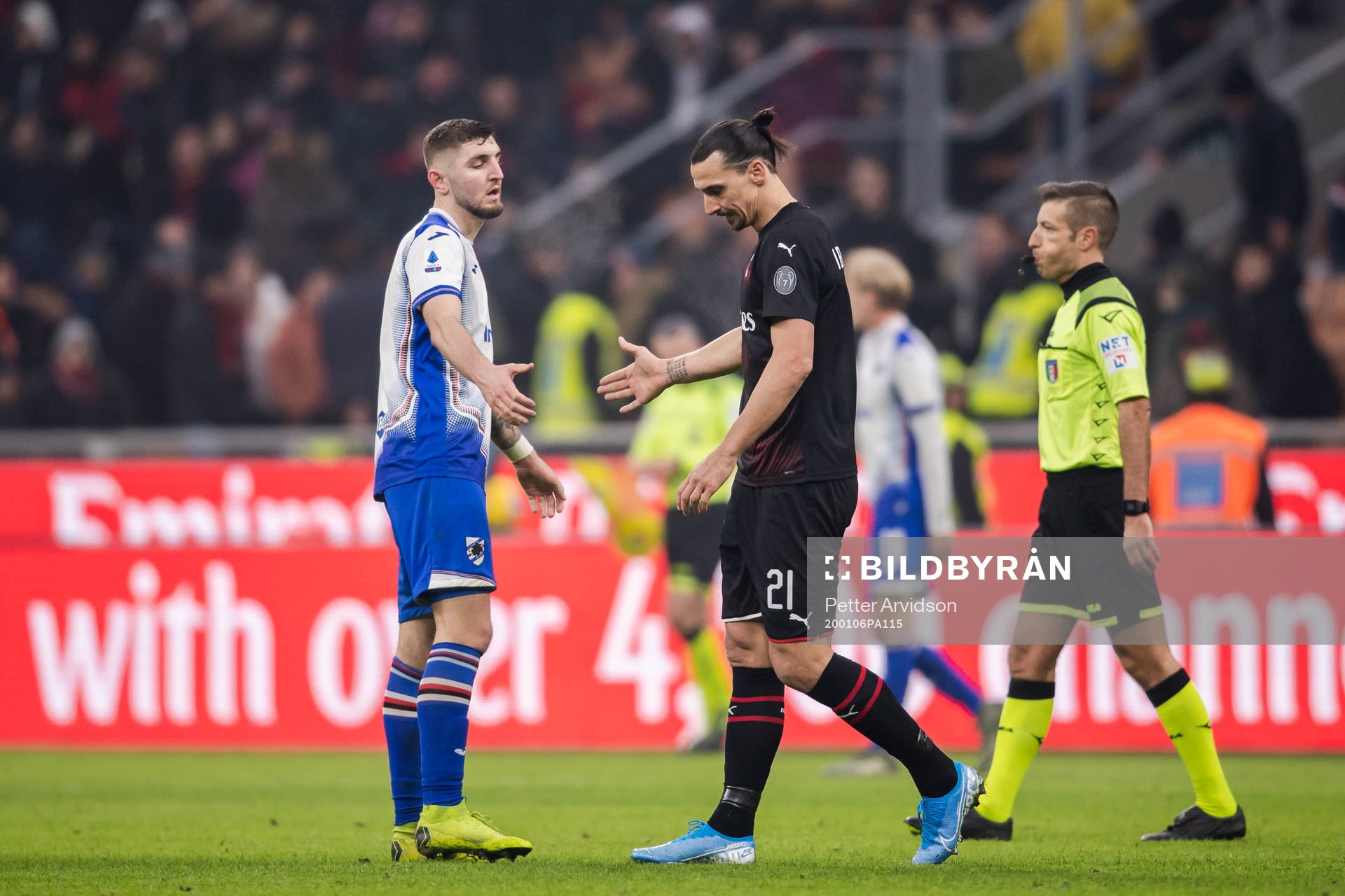 Zlatan Ibrahimovic of Milan looks dejected