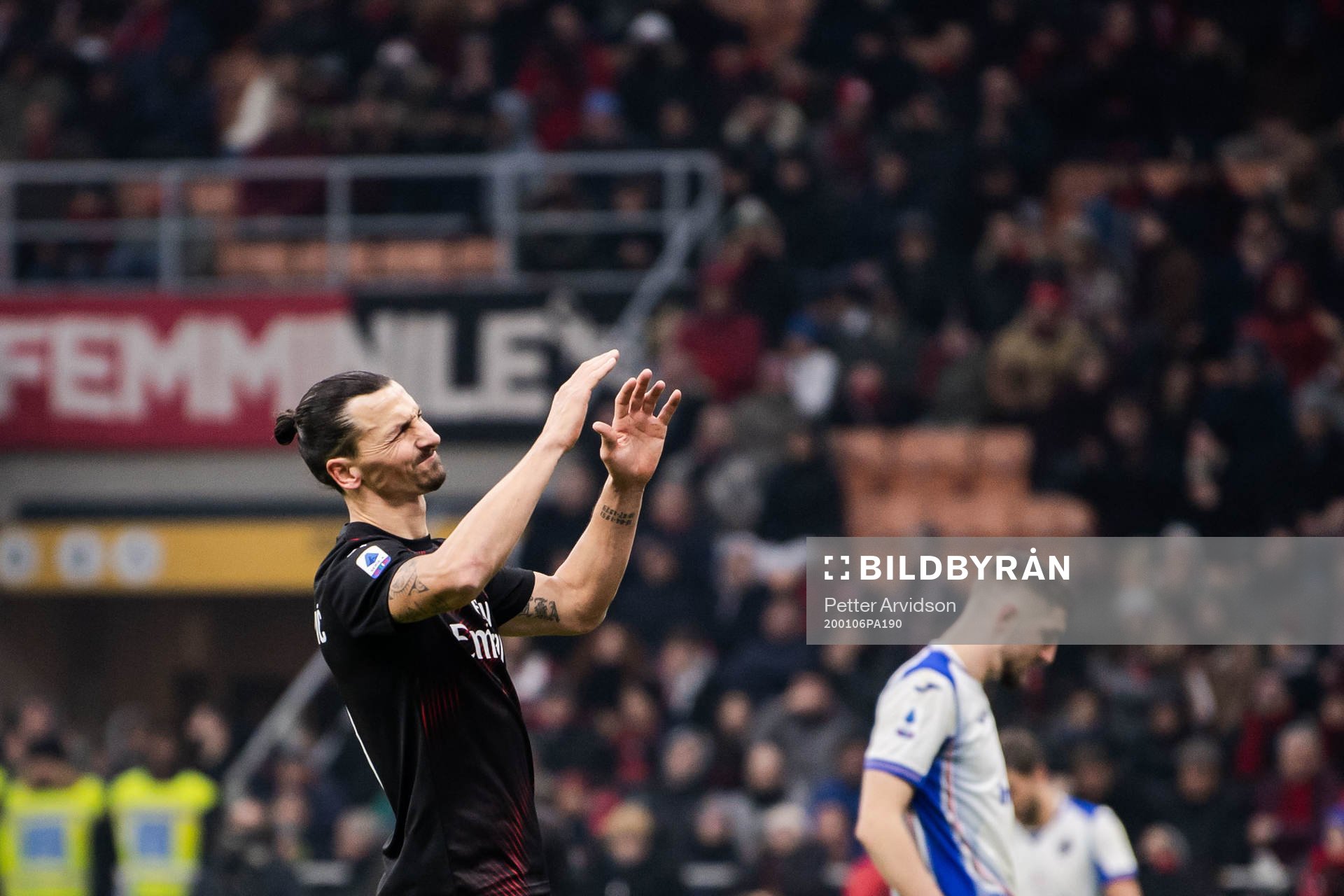Zlatan Ibrahimovic of Milan looks dejected